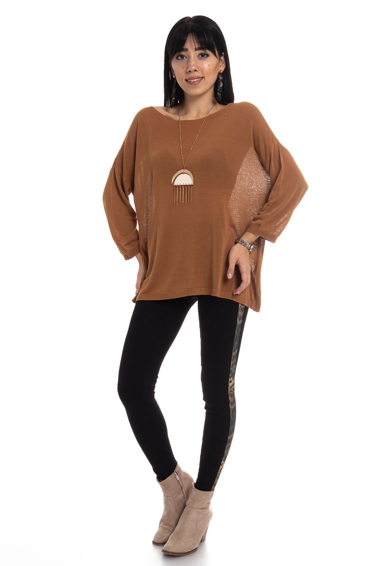 928 KB Bis.Yaka Truv.Kol İnce Triko Bluz