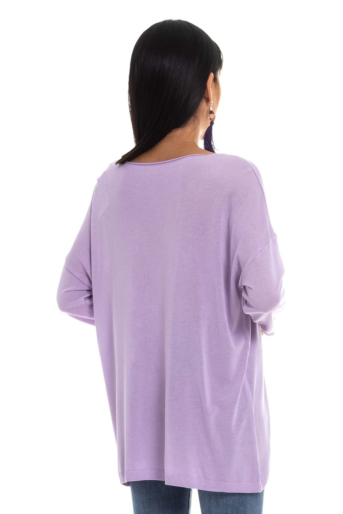 928 KB Bis.Yaka Truv.Kol İnce Triko Bluz