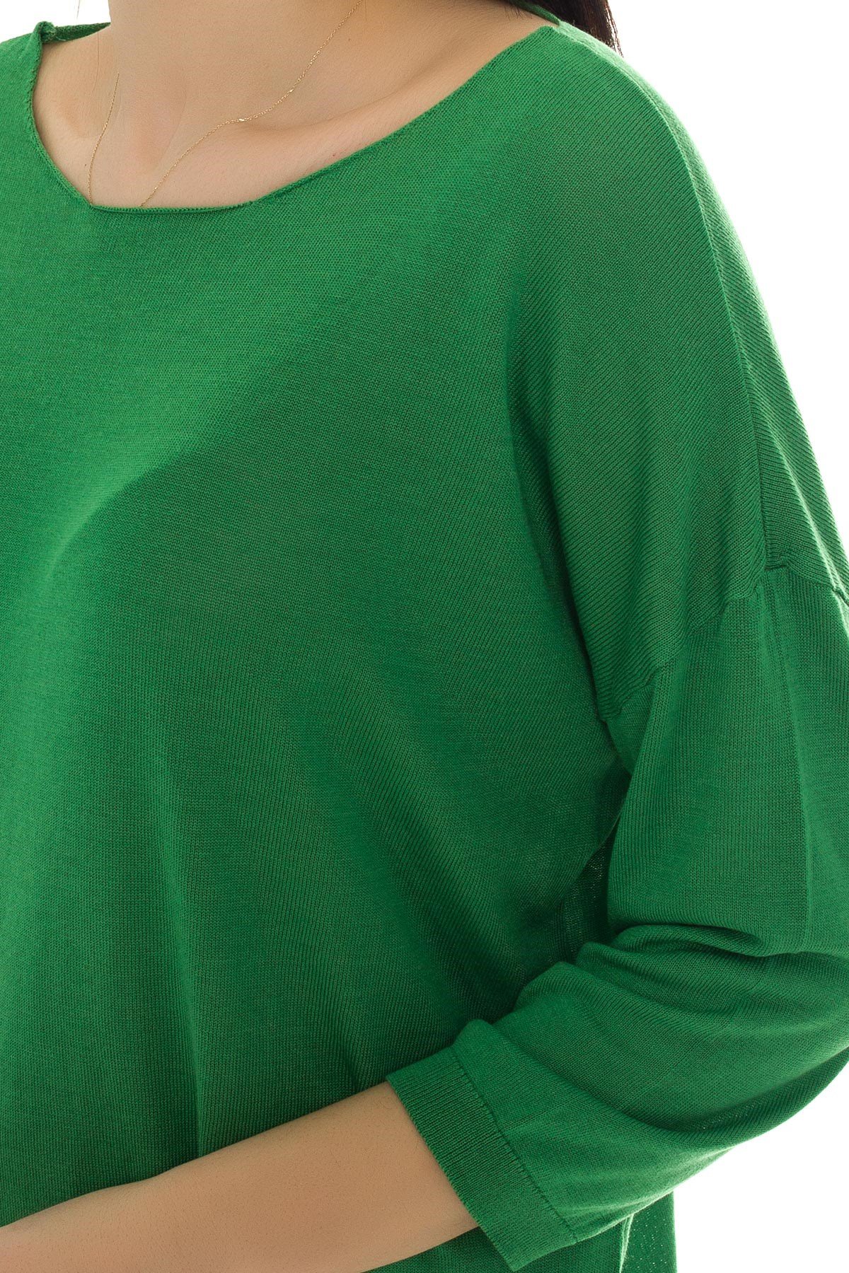 928 KB Bis.Yaka Truv.Kol İnce Triko Bluz