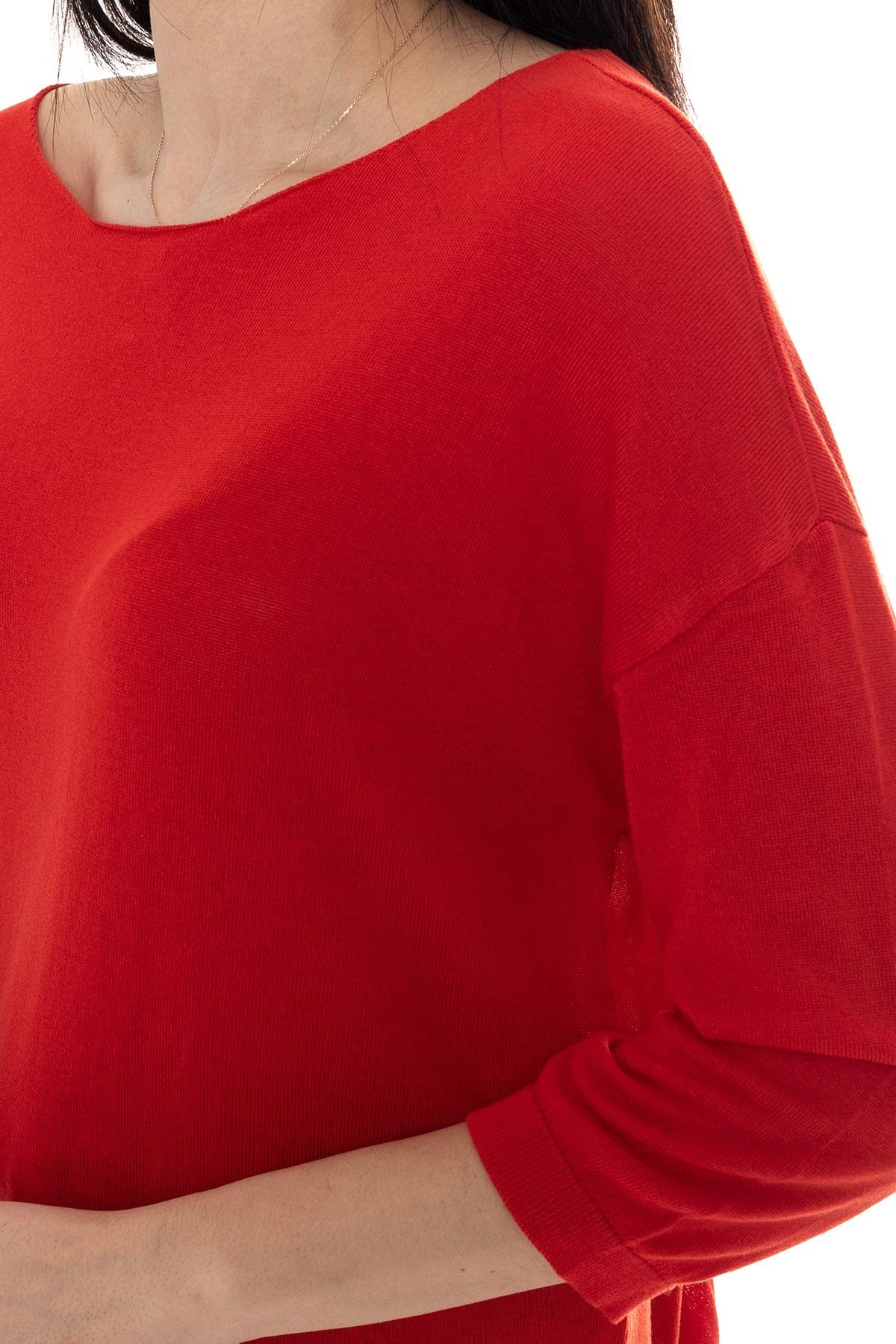 928 KB Bis.Yaka Truv.Kol İnce Triko Bluz