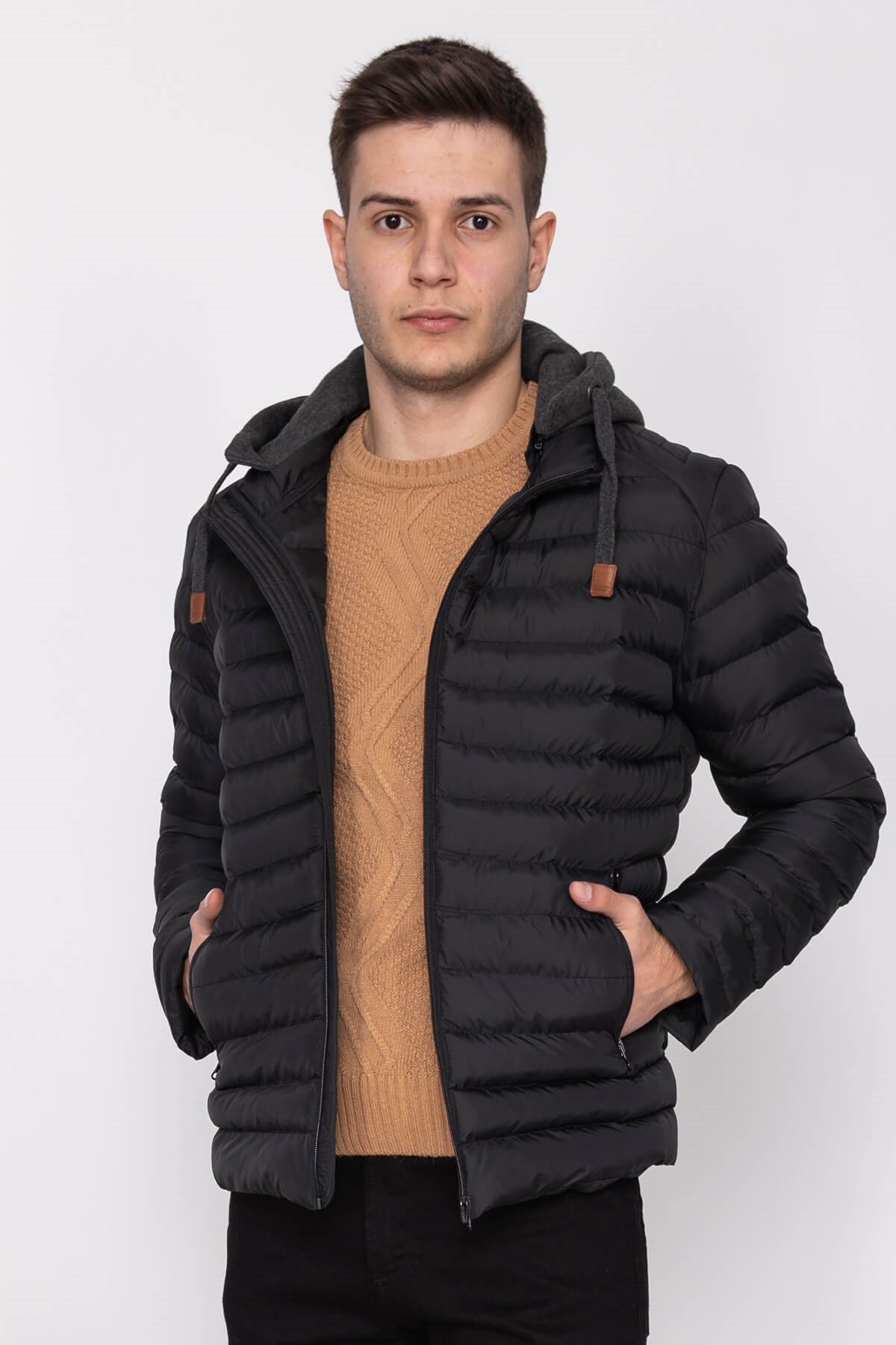 99247-205 Puffer RGfit Kapşonlu Spor Kaban