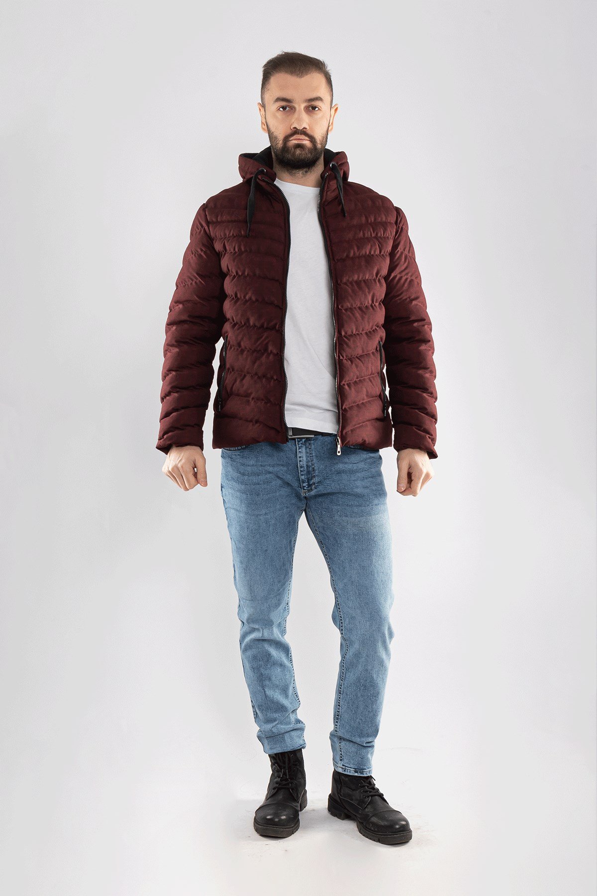 99260-268 SF COLOMBİA SPOR KENDİNDEN DESENLİ KABAN