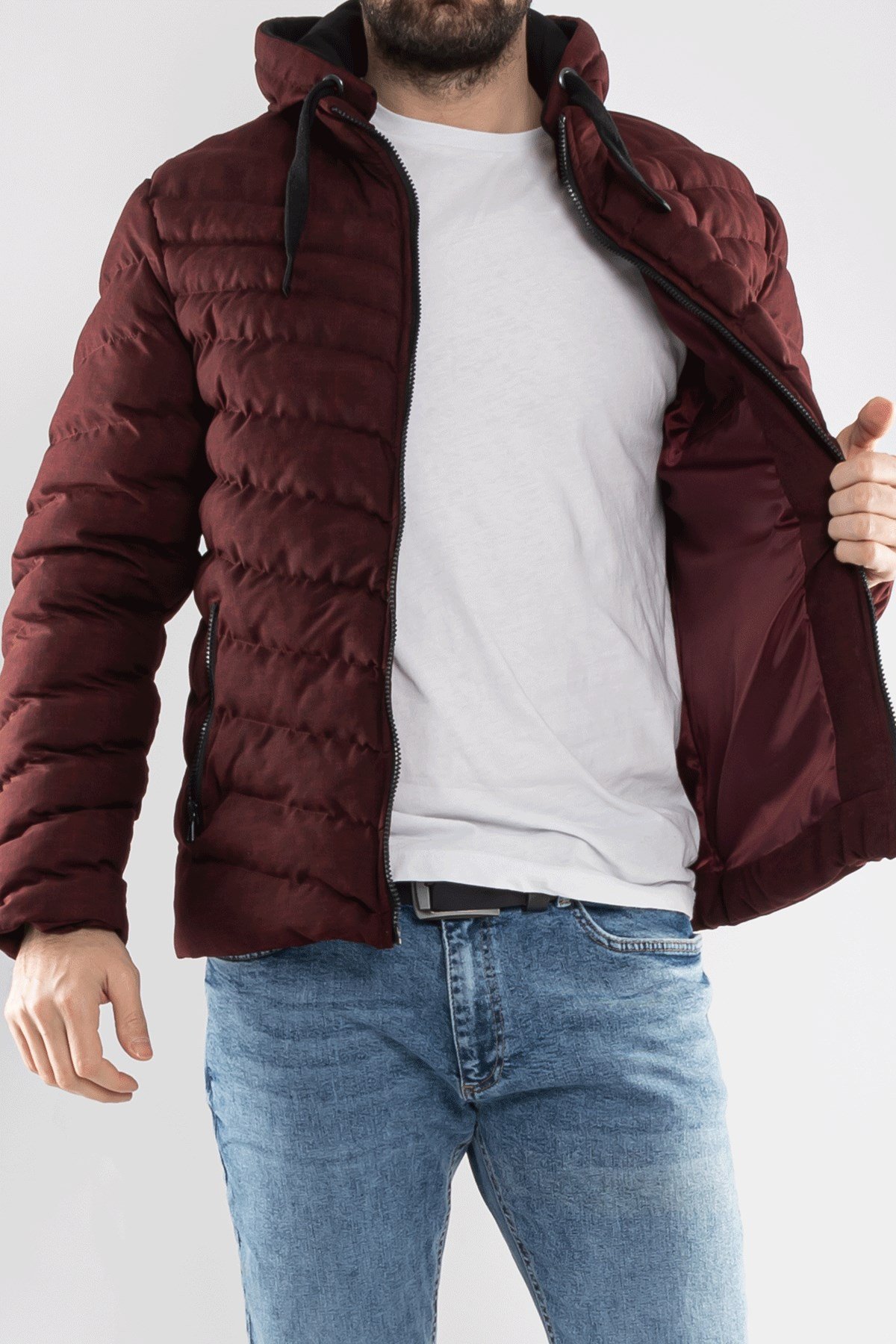 99260-268 SF COLOMBİA SPOR KENDİNDEN DESENLİ KABAN