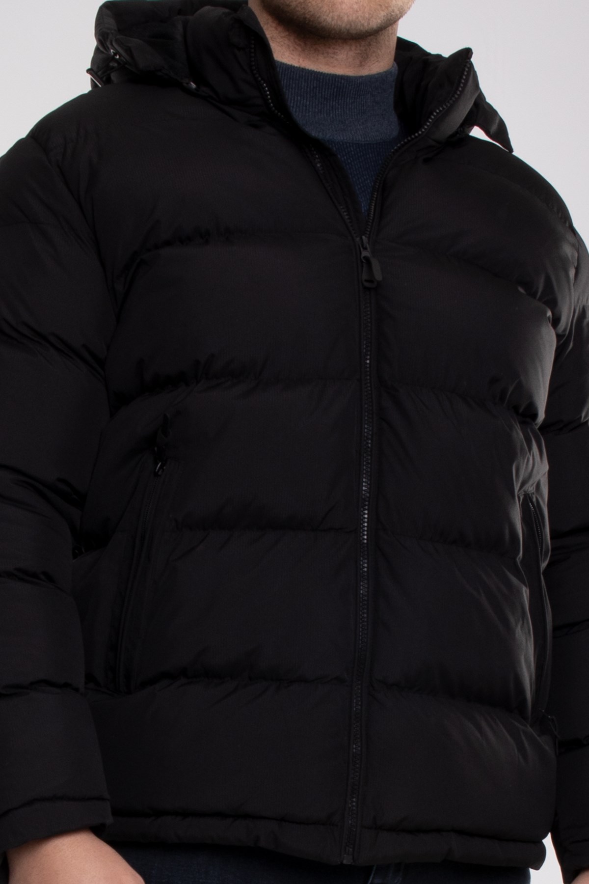 99424-304 Regular Fit  Kapşonlu Erkek Şişme Mont