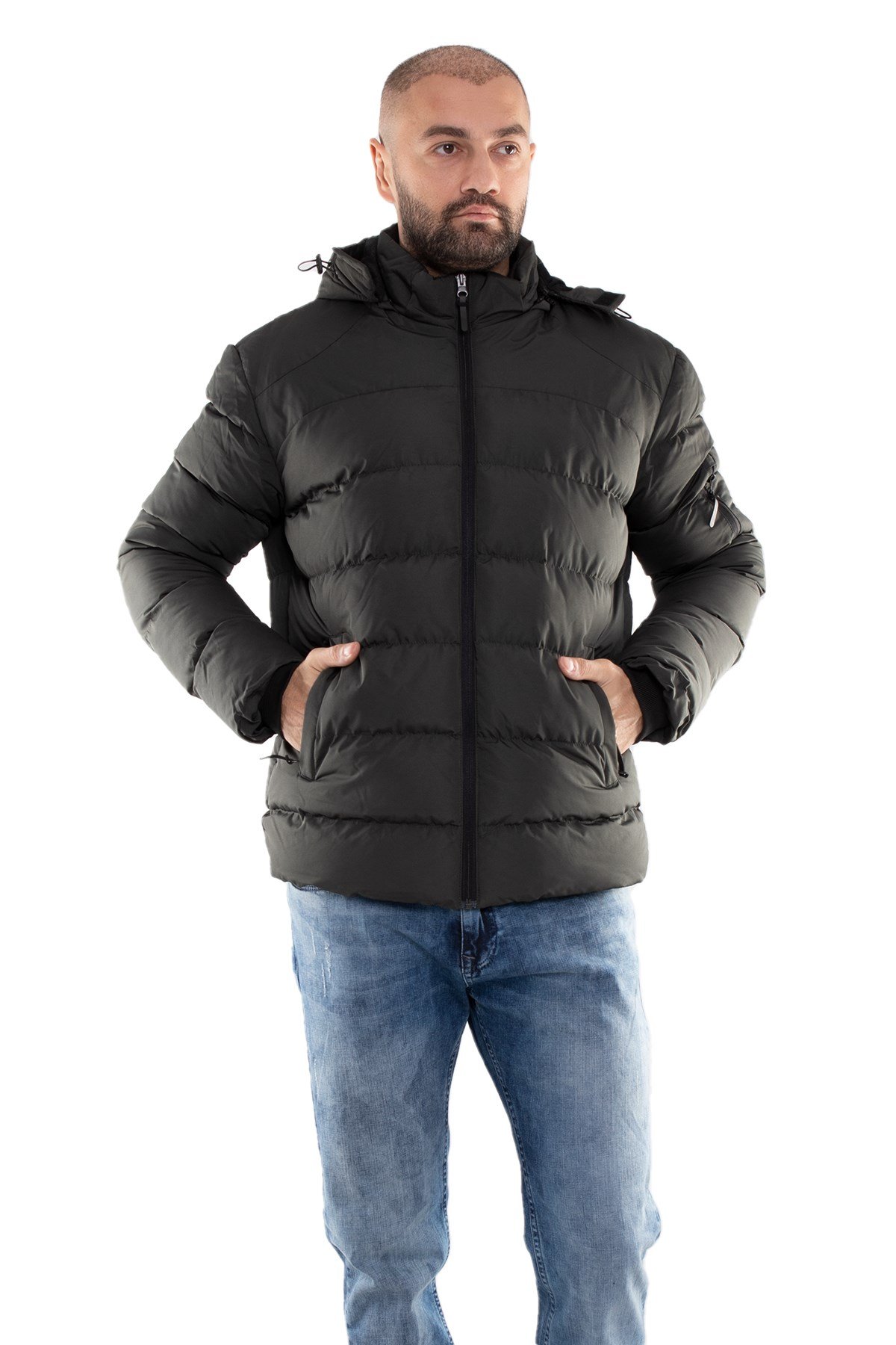 99476-299 RegularFit Kapşonlu Erkek Şişme Mont