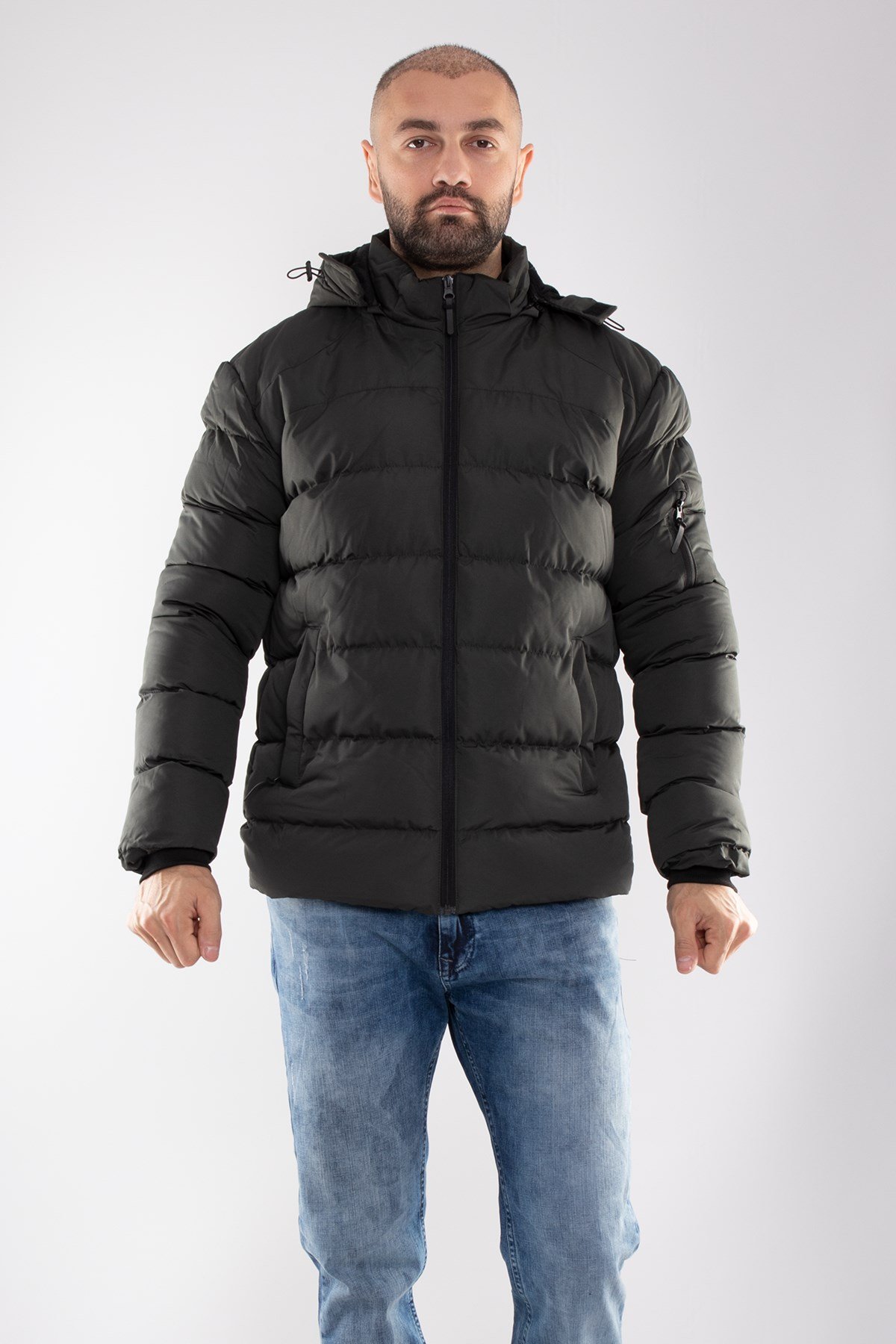 99476-299 RegularFit Kapşonlu Erkek Şişme Mont