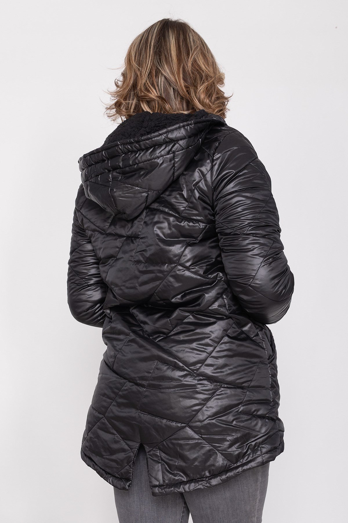 AN10297 İçi Kürk Kapitone Kaban