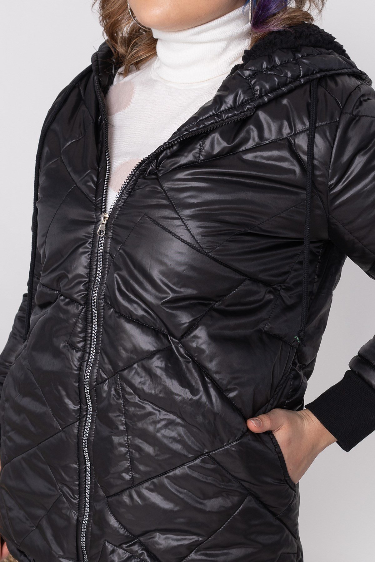 AN10297 İçi Kürk Kapitone Kaban