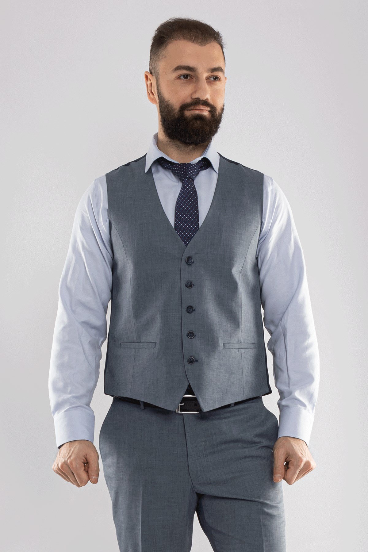 JK33KL02M002 Klasik 6Drop Yelekli Takım Elbise