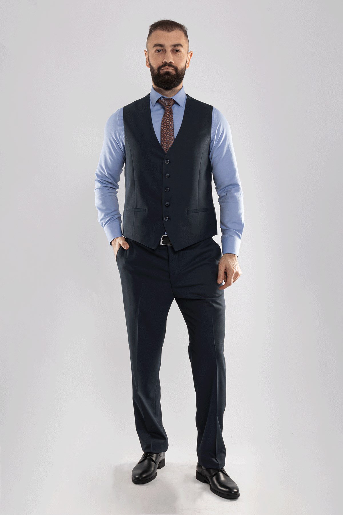 JK33KL02M002 Klasik 6Drop Yelekli Takım Elbise