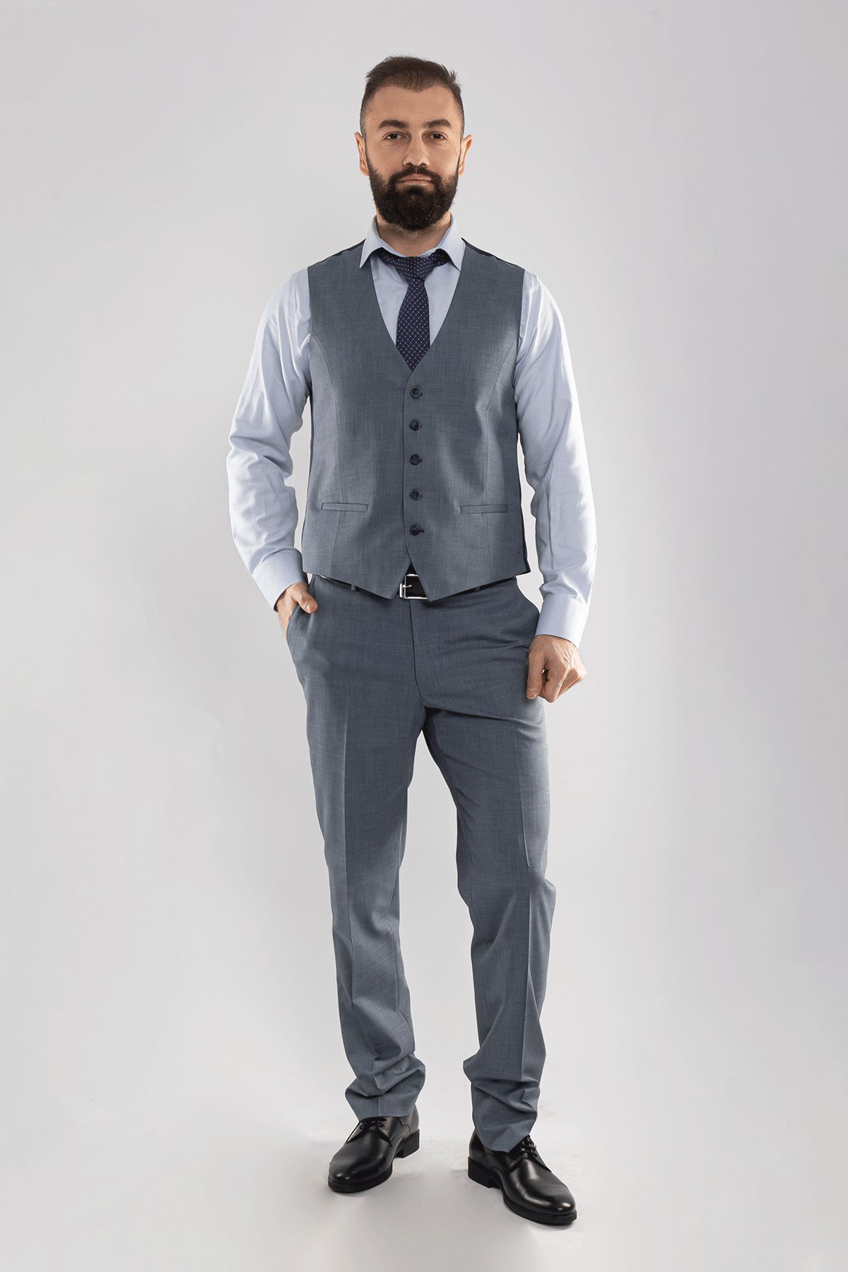 JK33KL02M002 Klasik 6Drop Yelekli Takım Elbise