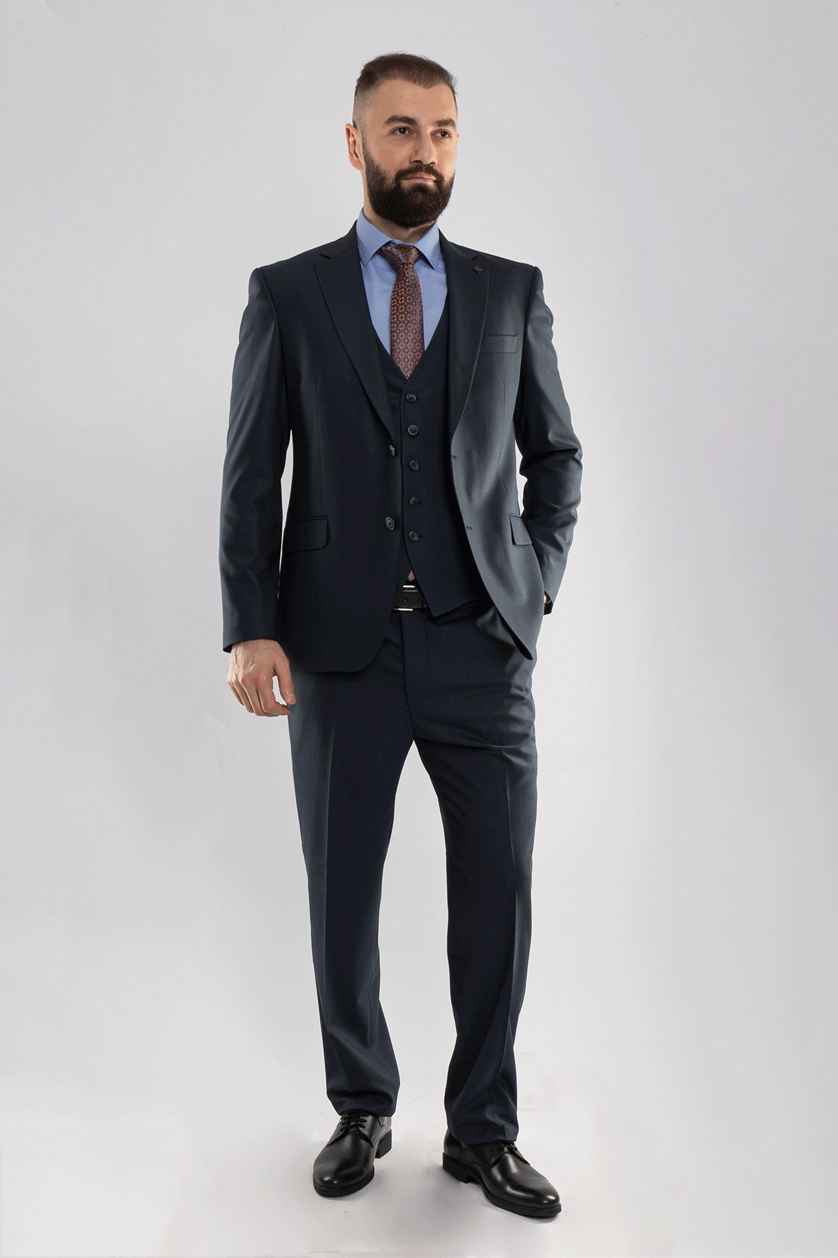 JK33KL02M002 Klasik 6Drop Yelekli Takım Elbise