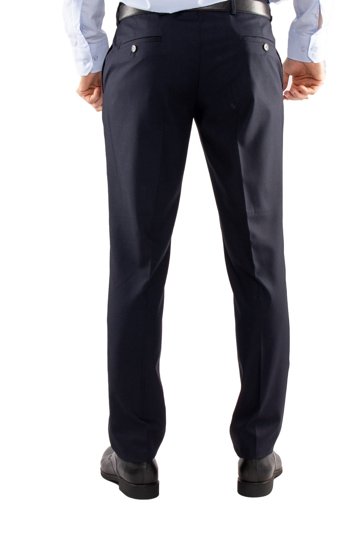 JK35SF02M045 Slimfit 6 Drop Ekose Yelekli Takım Elbise