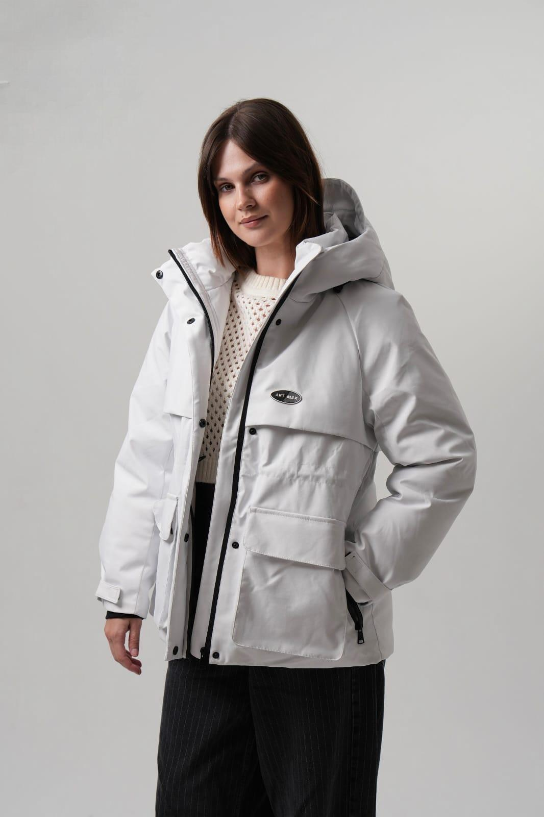 SOFİA Kapüşonlu Cep Detay Kadın Mont