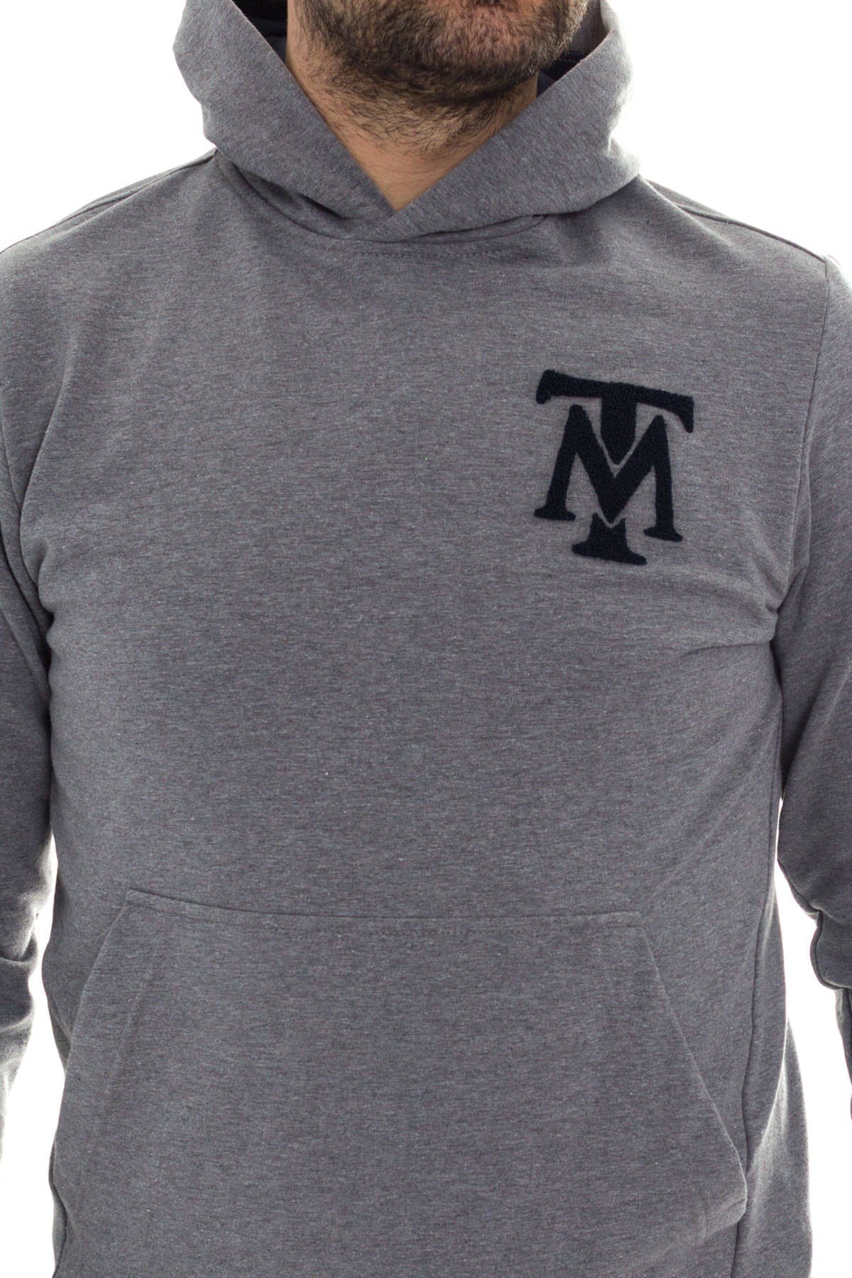 SW-1002 Kapşonlu KanguruCep 2 İplik Pamuk Sweat