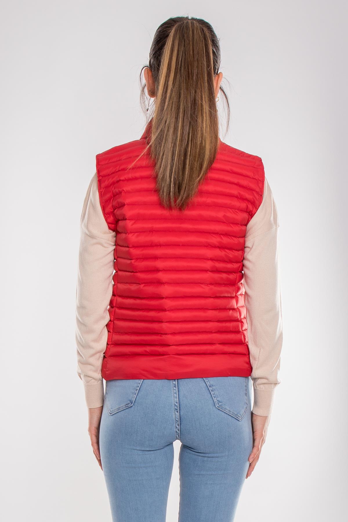 TAMARA23 Kapitone Elyaf Dolgulu Şişme Kadın Yelek