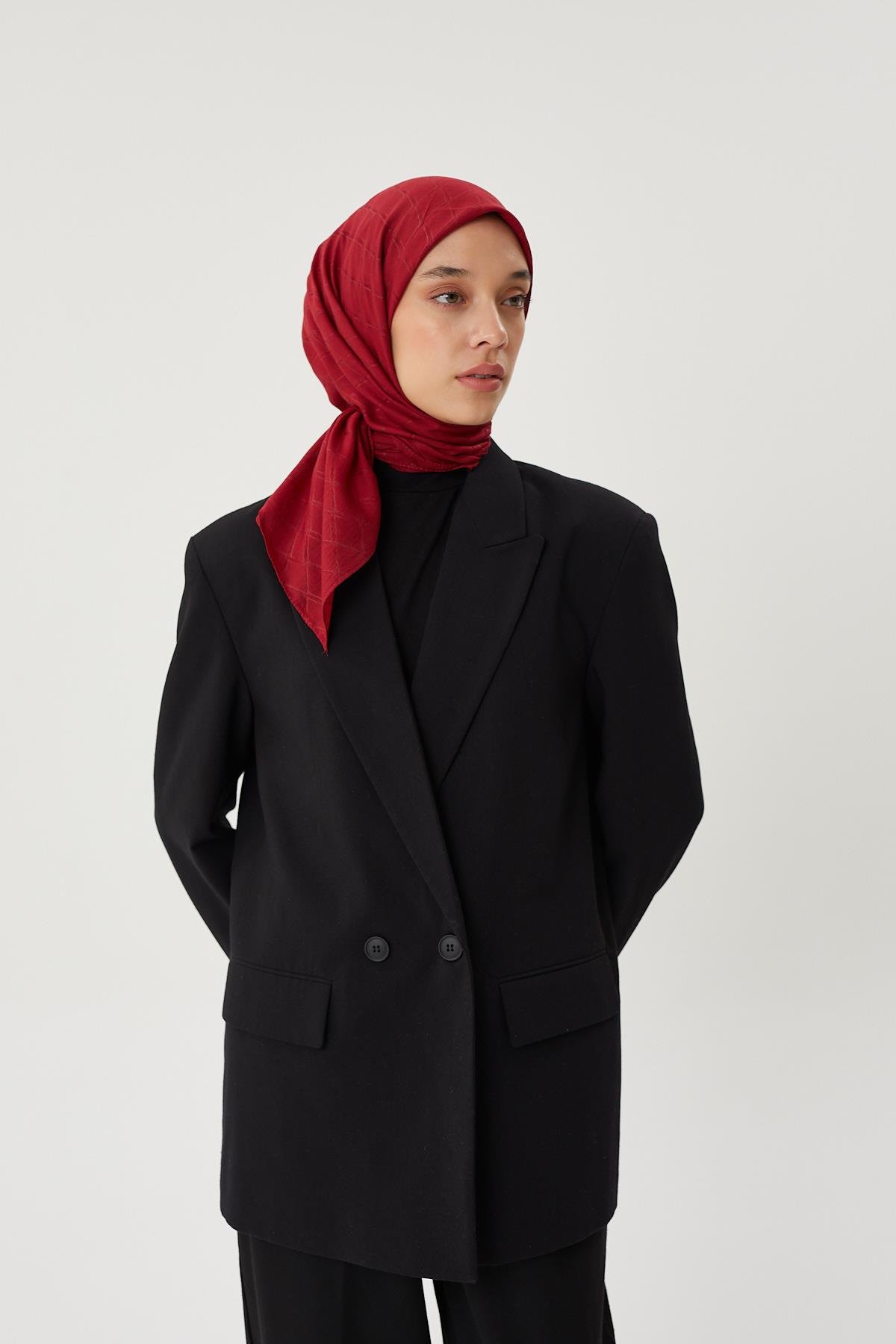 Bordo - Bambu Jakar Eşarp