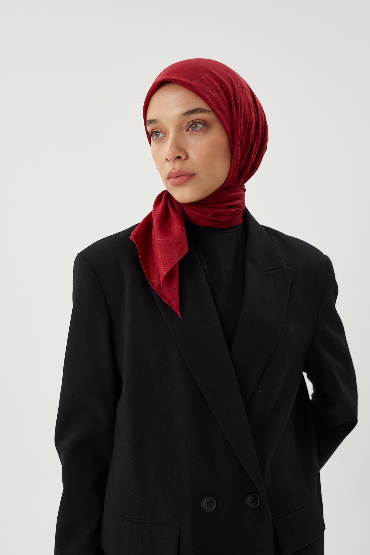 Bordo - Bambu Jakar Eşarp