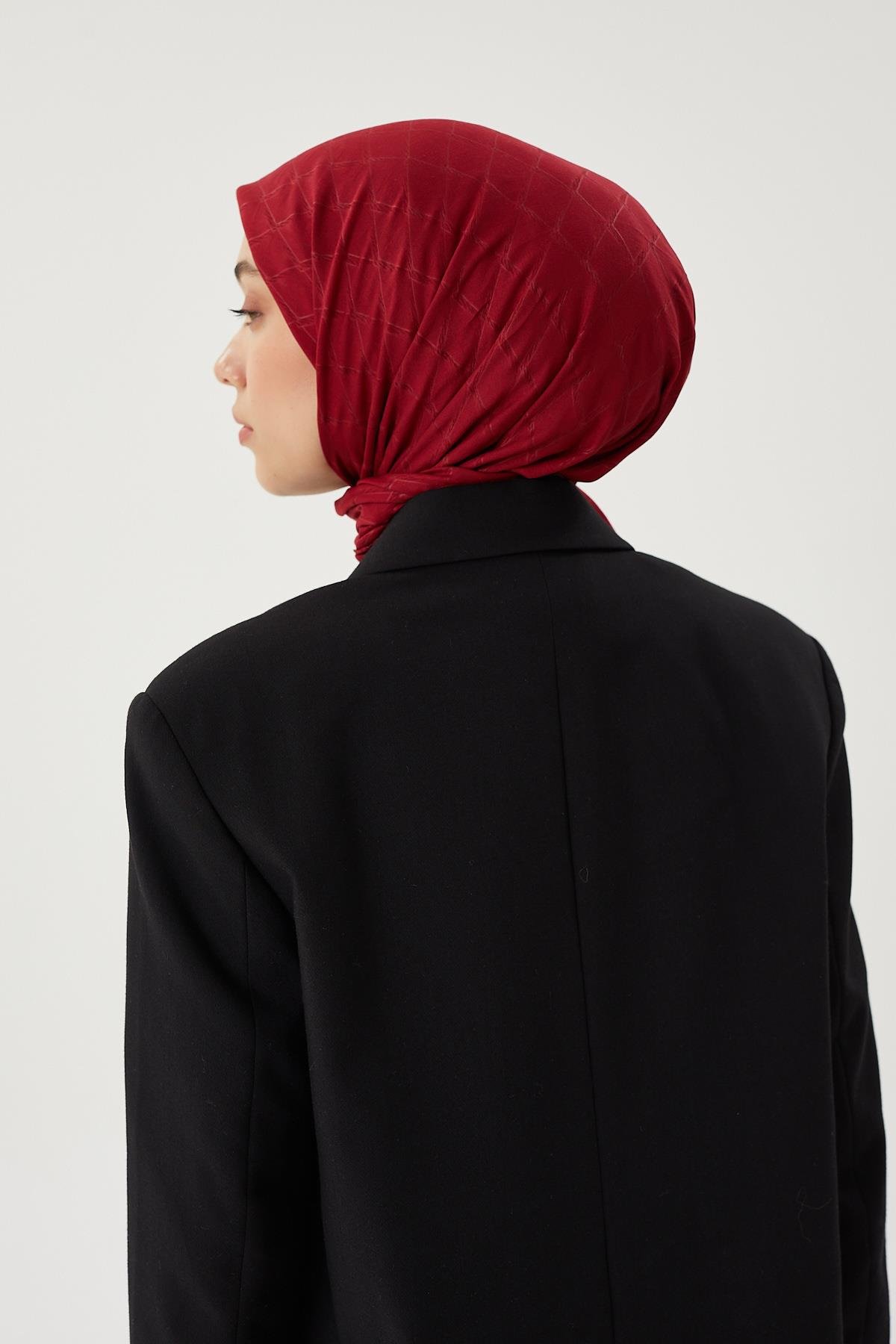 Bordo - Bambu Jakar Eşarp