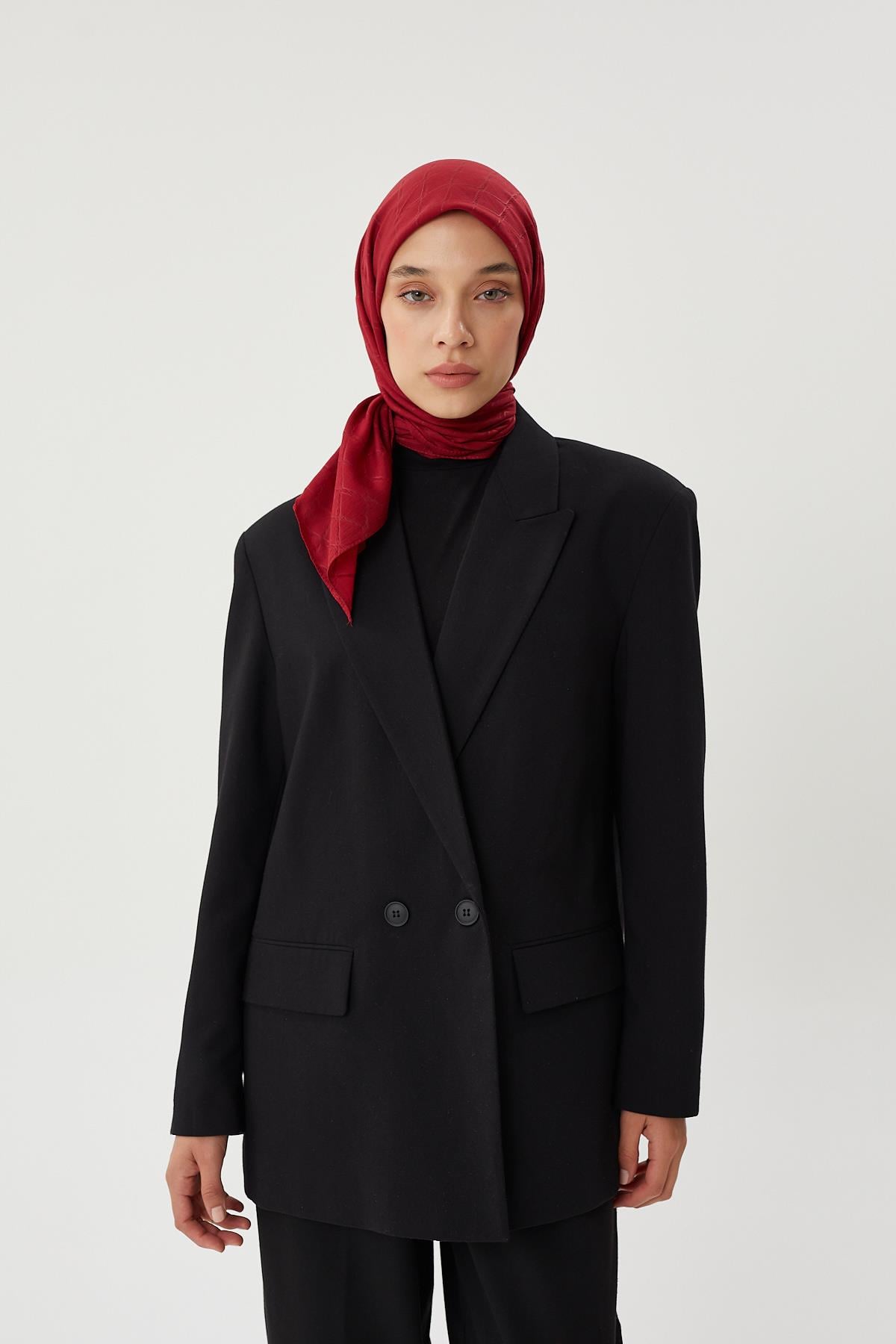 Bordo - Bambu Jakar Eşarp