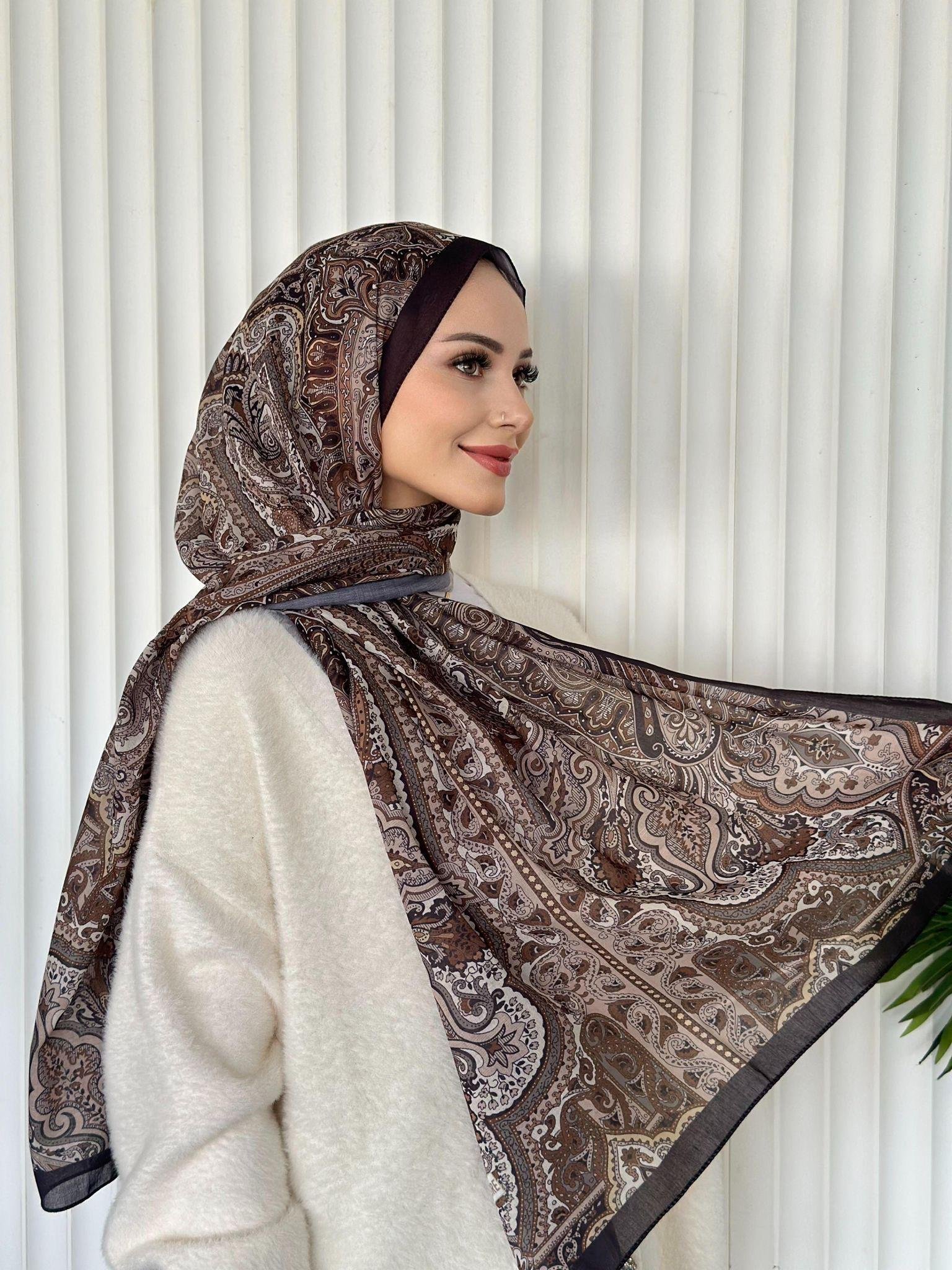 ETHNIC VUAL ANGELO DESEN - KAHVE