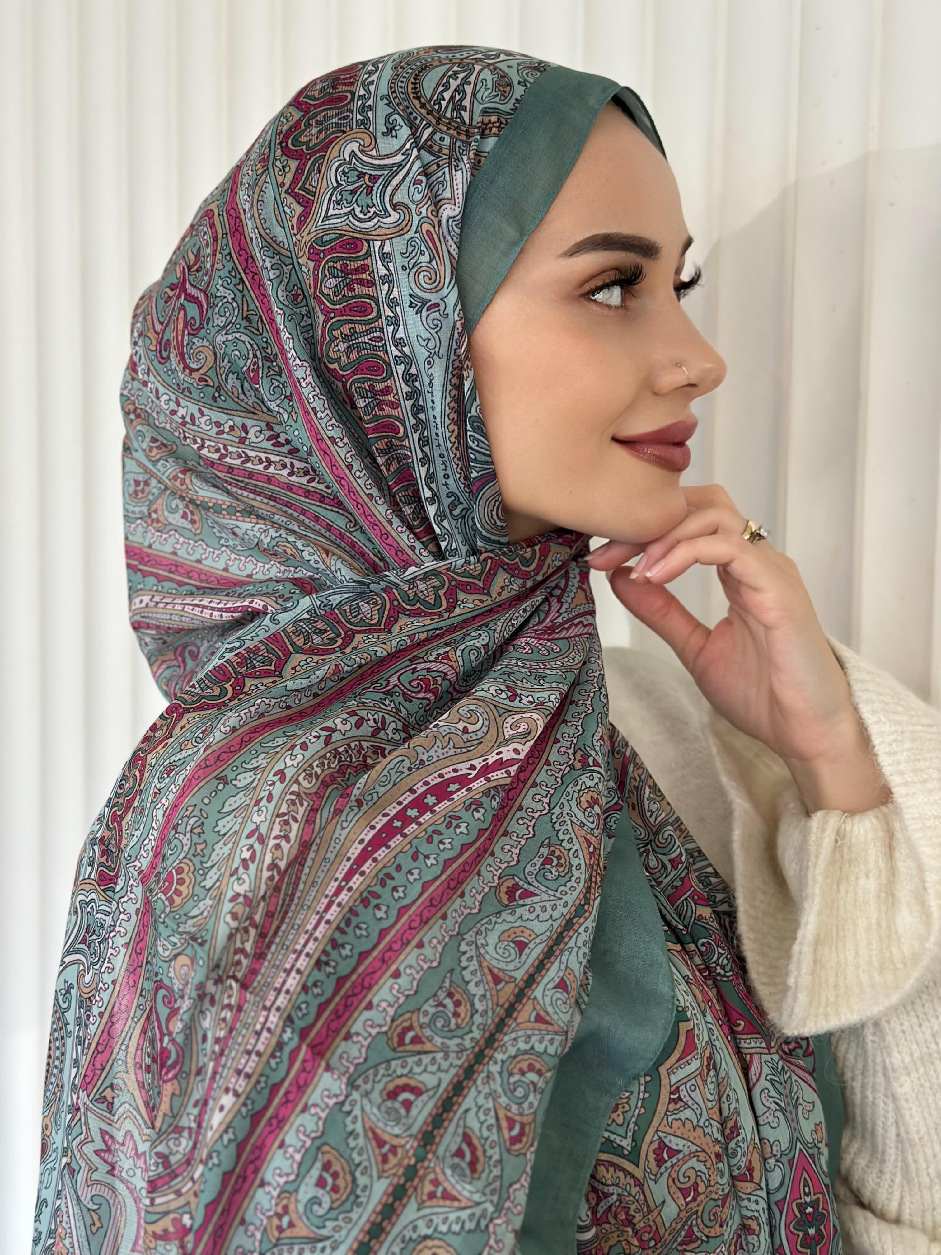 ETHNIC VUAL ANGELO DESEN - MİNT YEŞİLİ