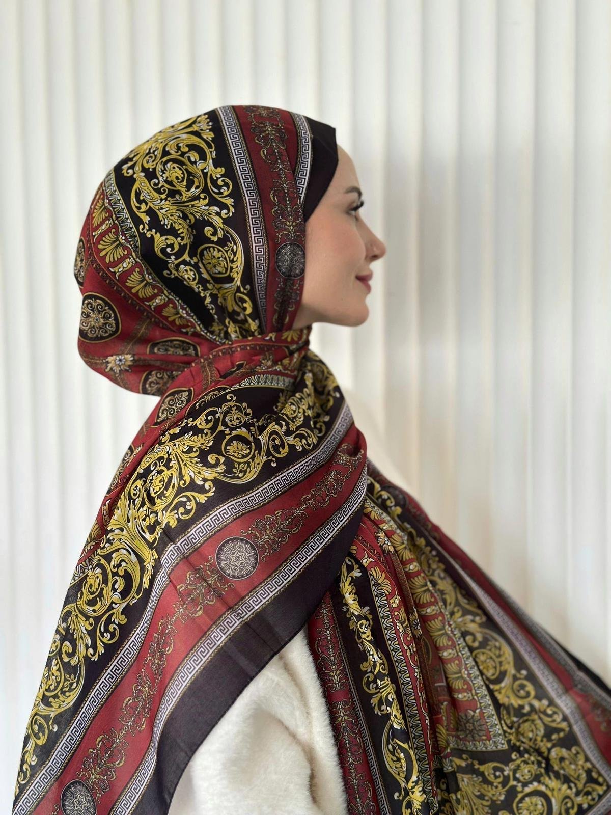 ETHNIC VUAL ESTRELLA DESEN - BORDO