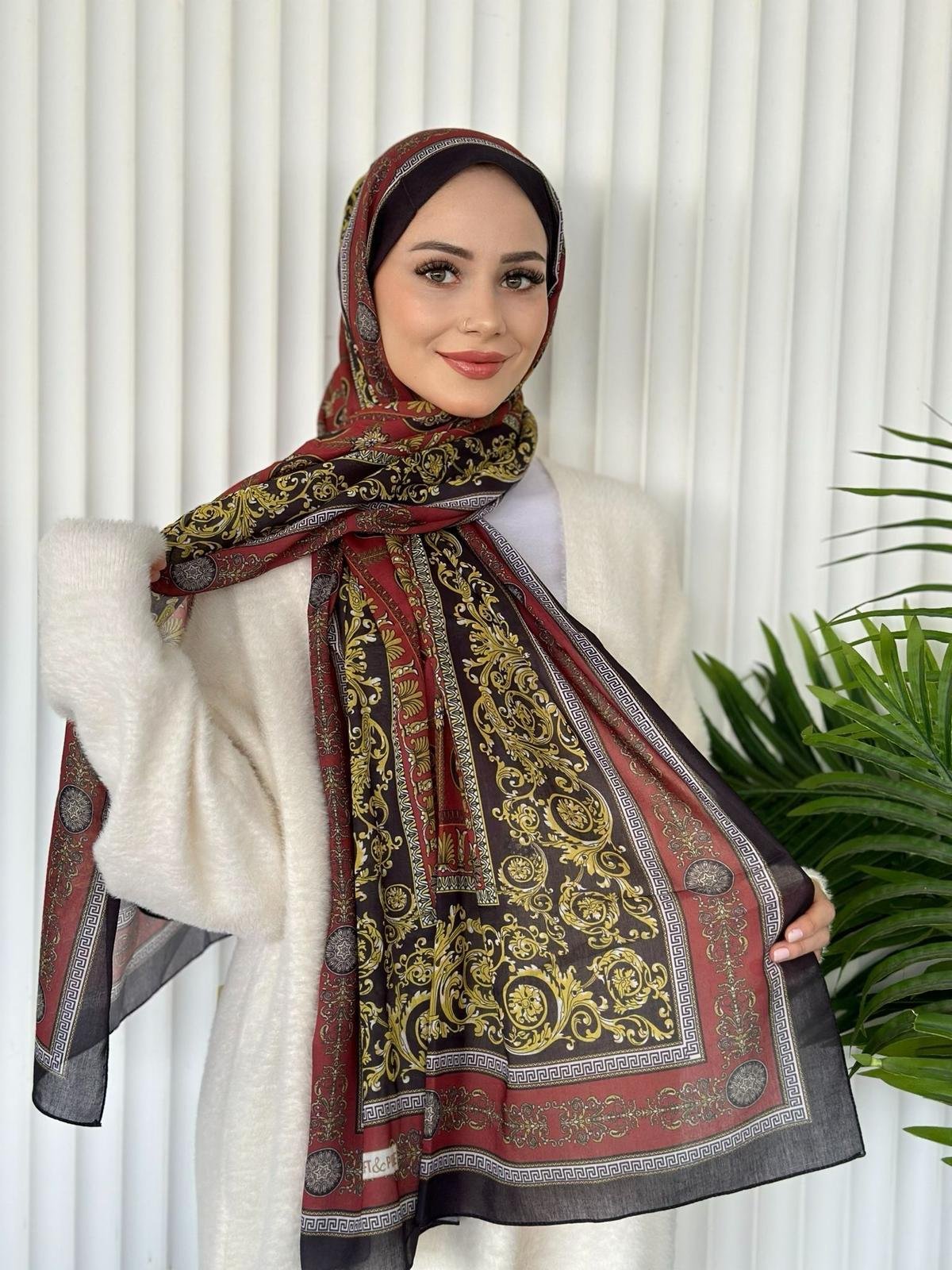 ETHNIC VUAL ESTRELLA DESEN - BORDO