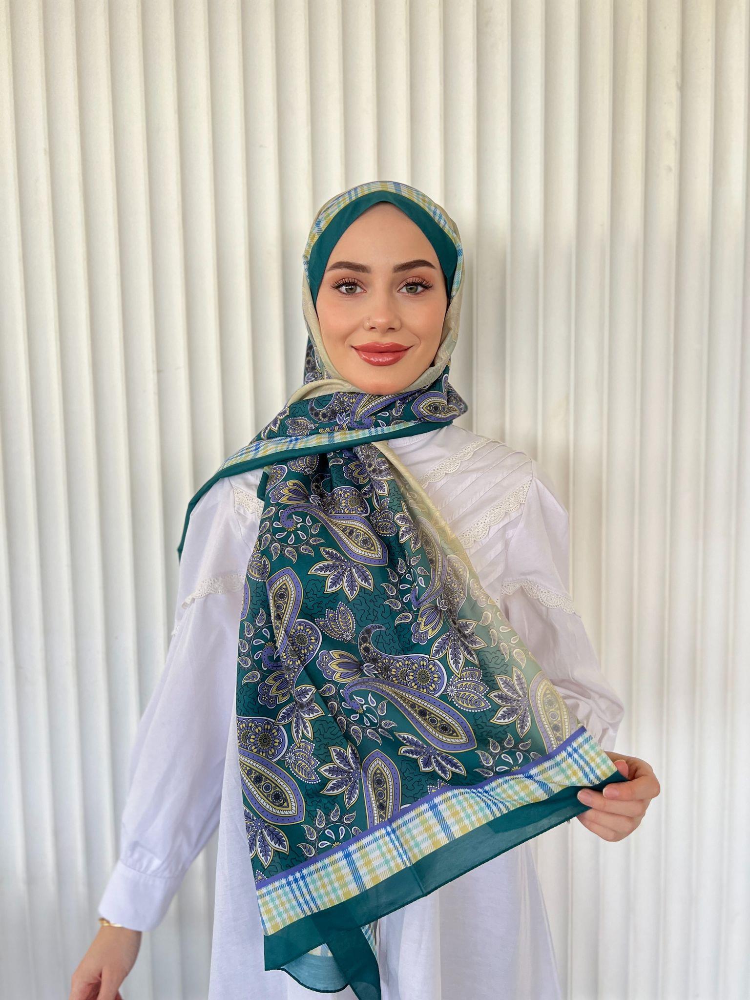 ETHNIC VUAL MOUSSE DESEN ŞAL – BENETTON