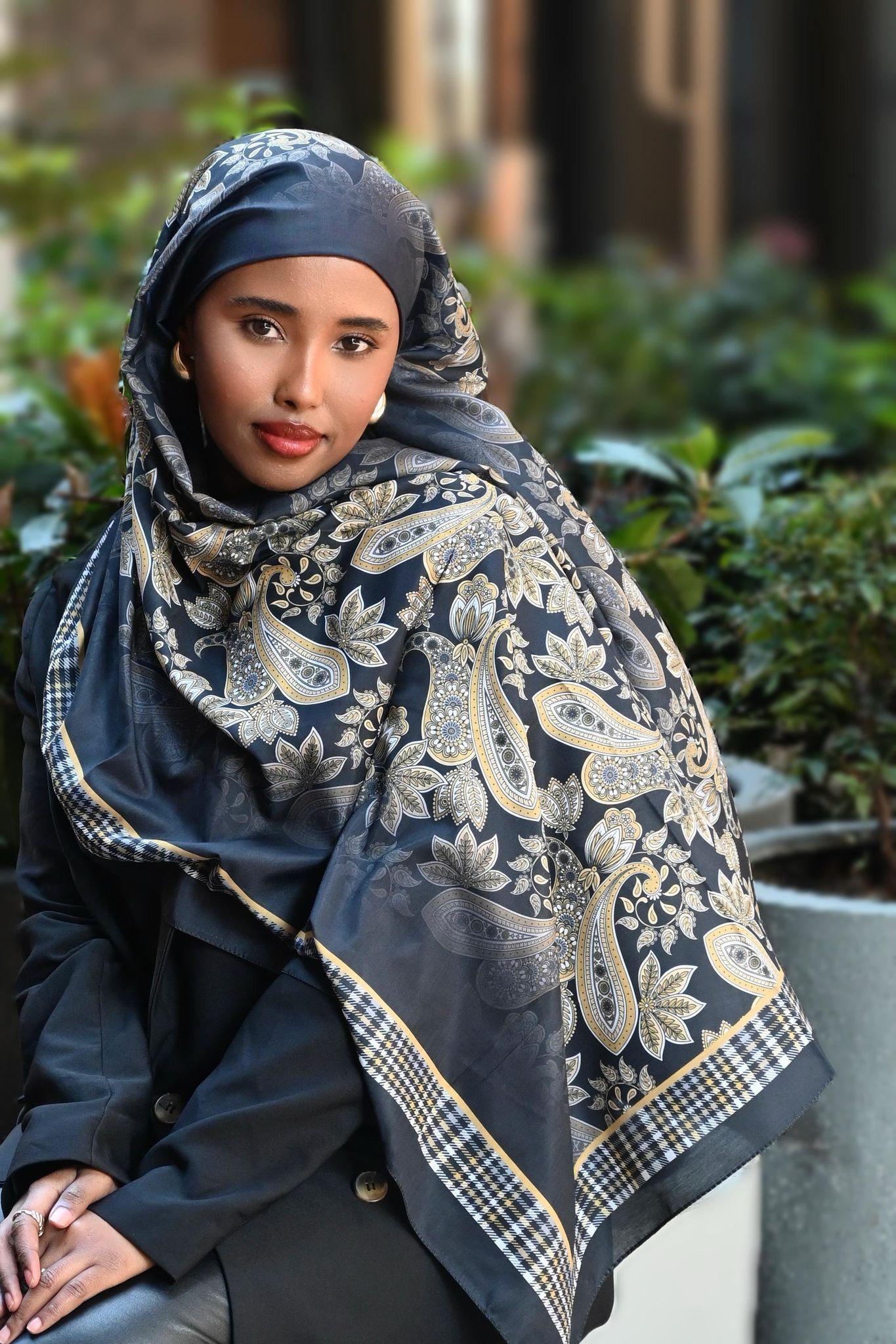ETHNIC VUAL MOUSSE DESEN ŞAL - GOLD