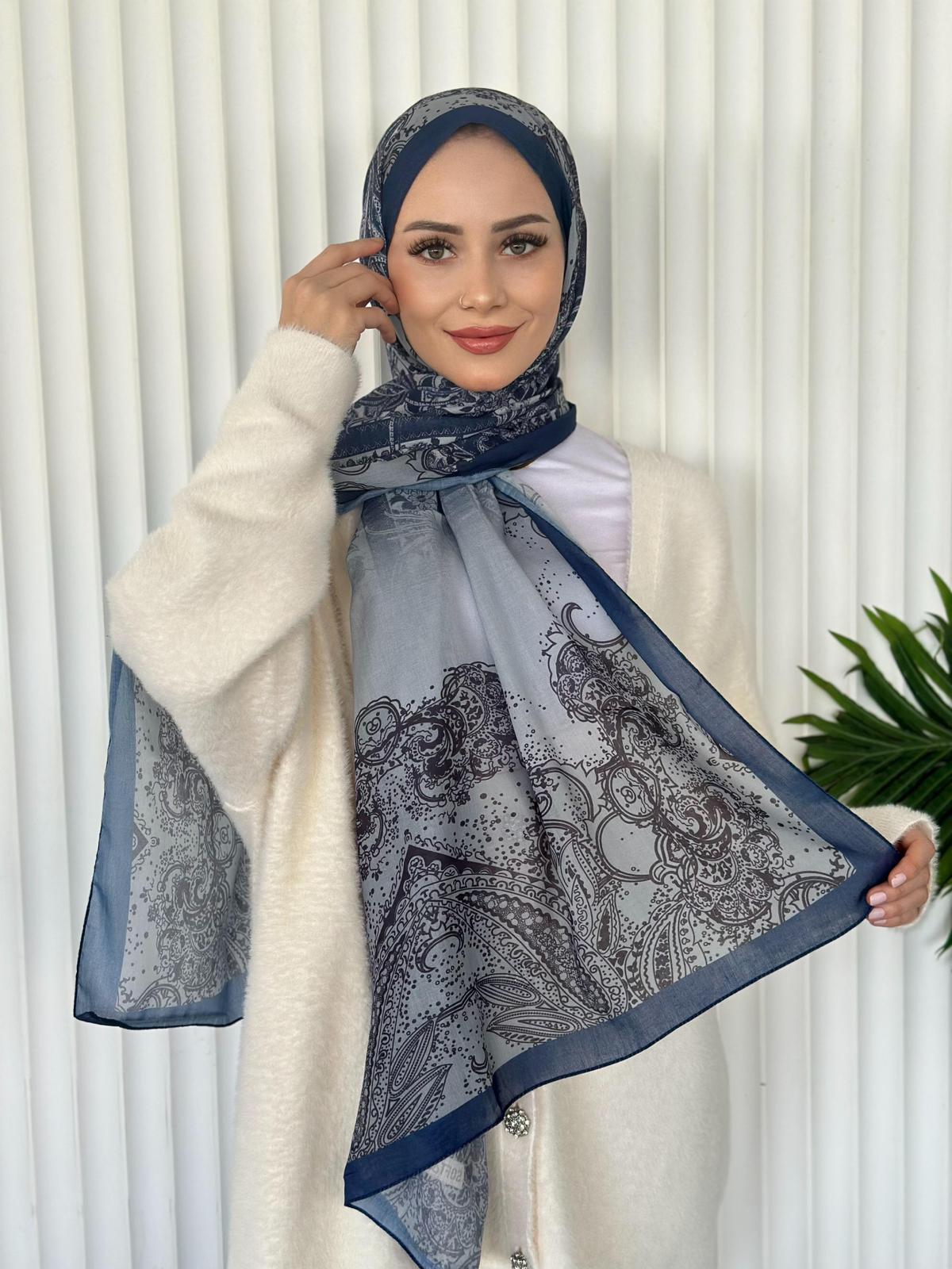 ETHNIC VUAL PULPO DESEN - LACİVERT