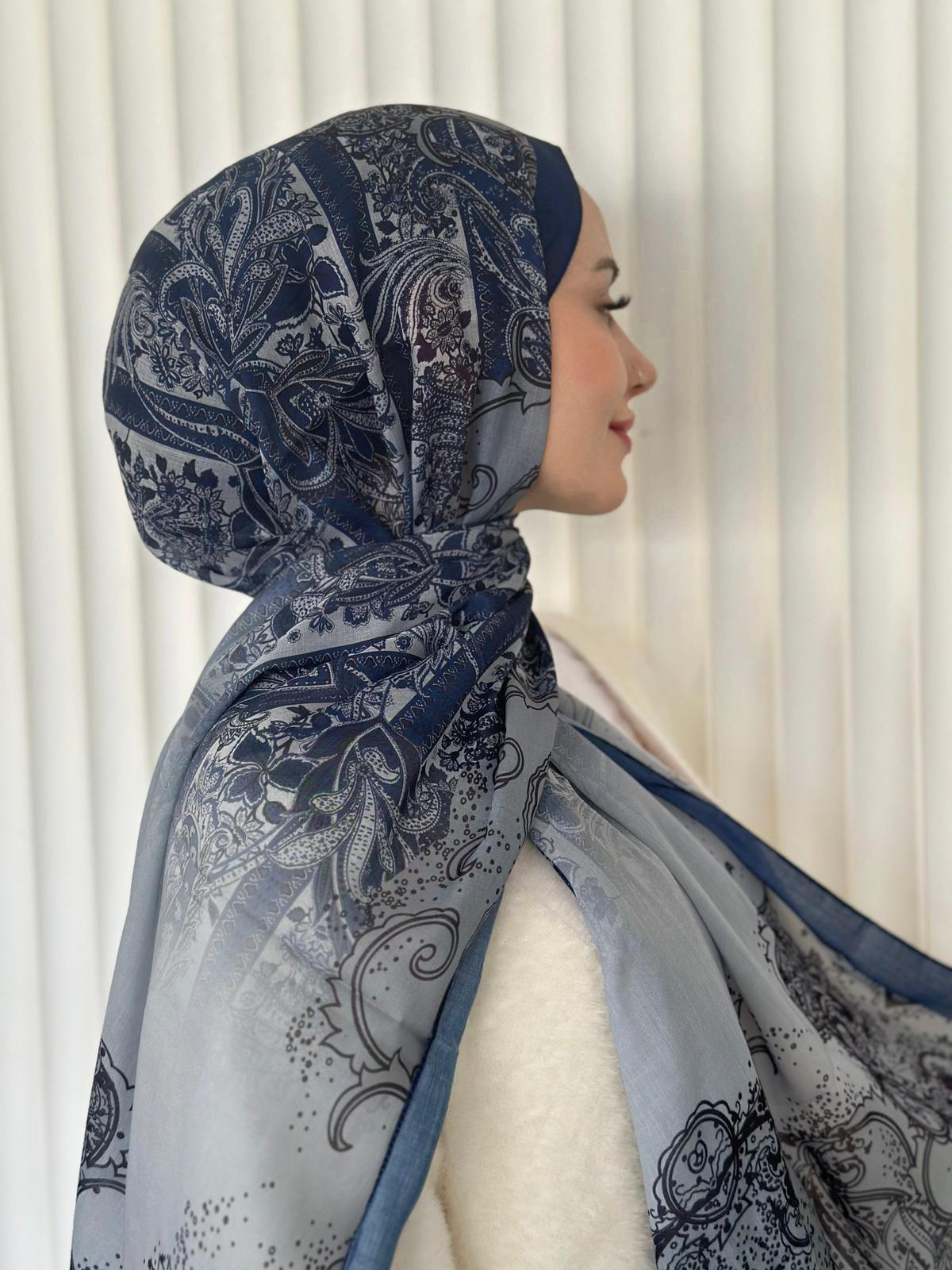 ETHNIC VUAL PULPO DESEN - LACİVERT