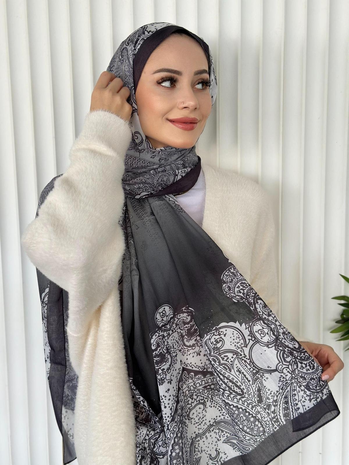 ETHNIC VUAL PULPO DESEN - SİYAH
