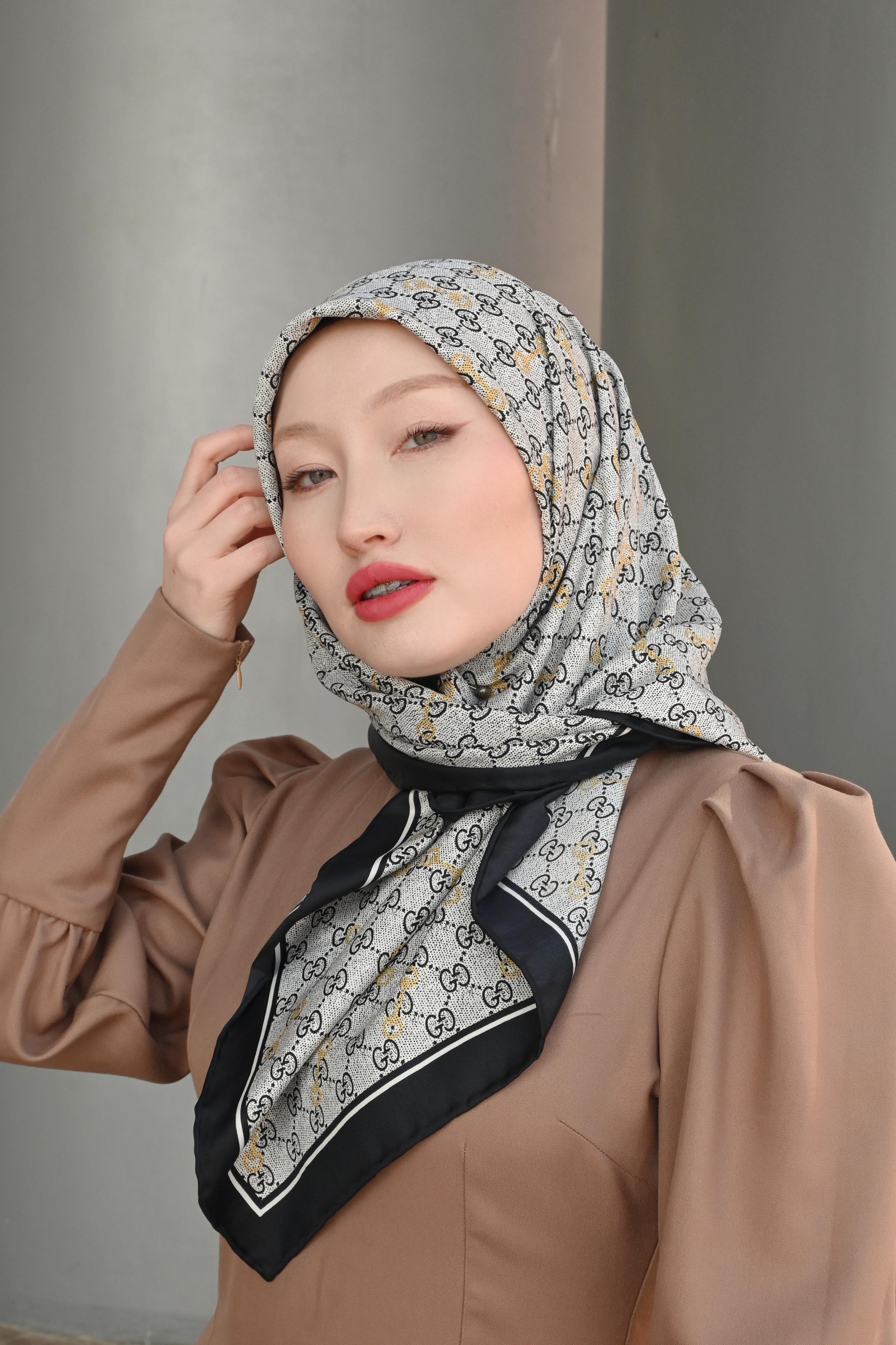 G Desen Eşarp - Gri