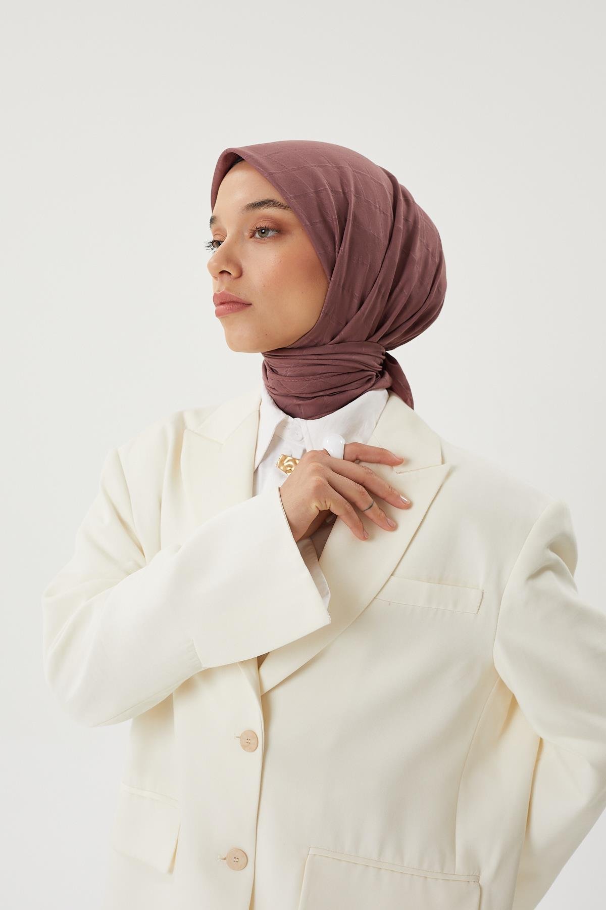 Gül Kurusu - Bambu Jakar Eşarp