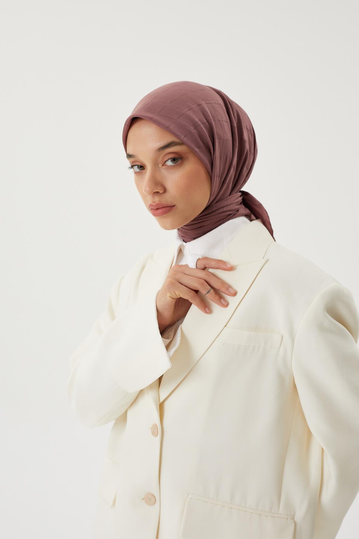 Gül Kurusu - Bambu Jakar Eşarp