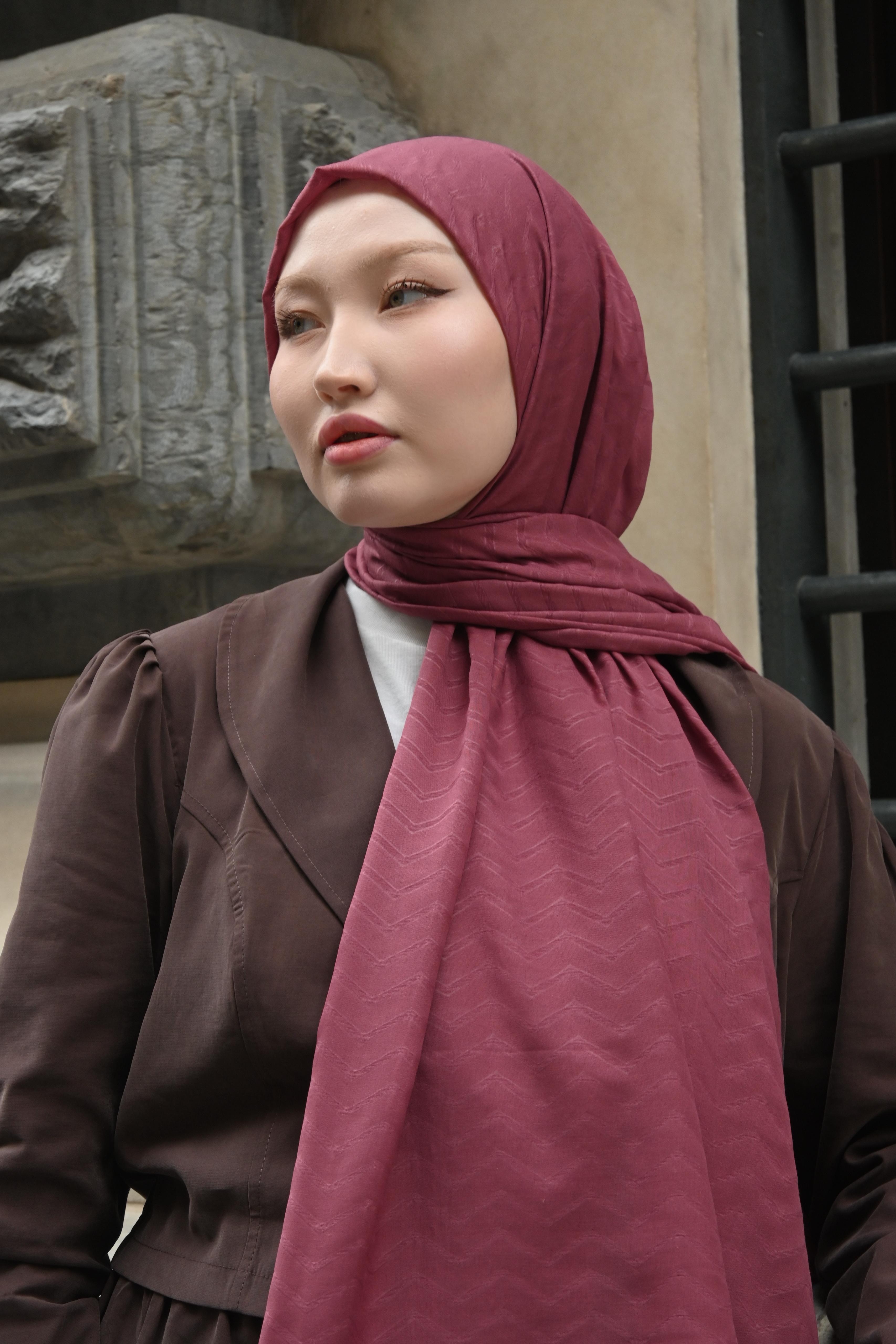 Leylak - Zigzag Desen Bambu Jakar