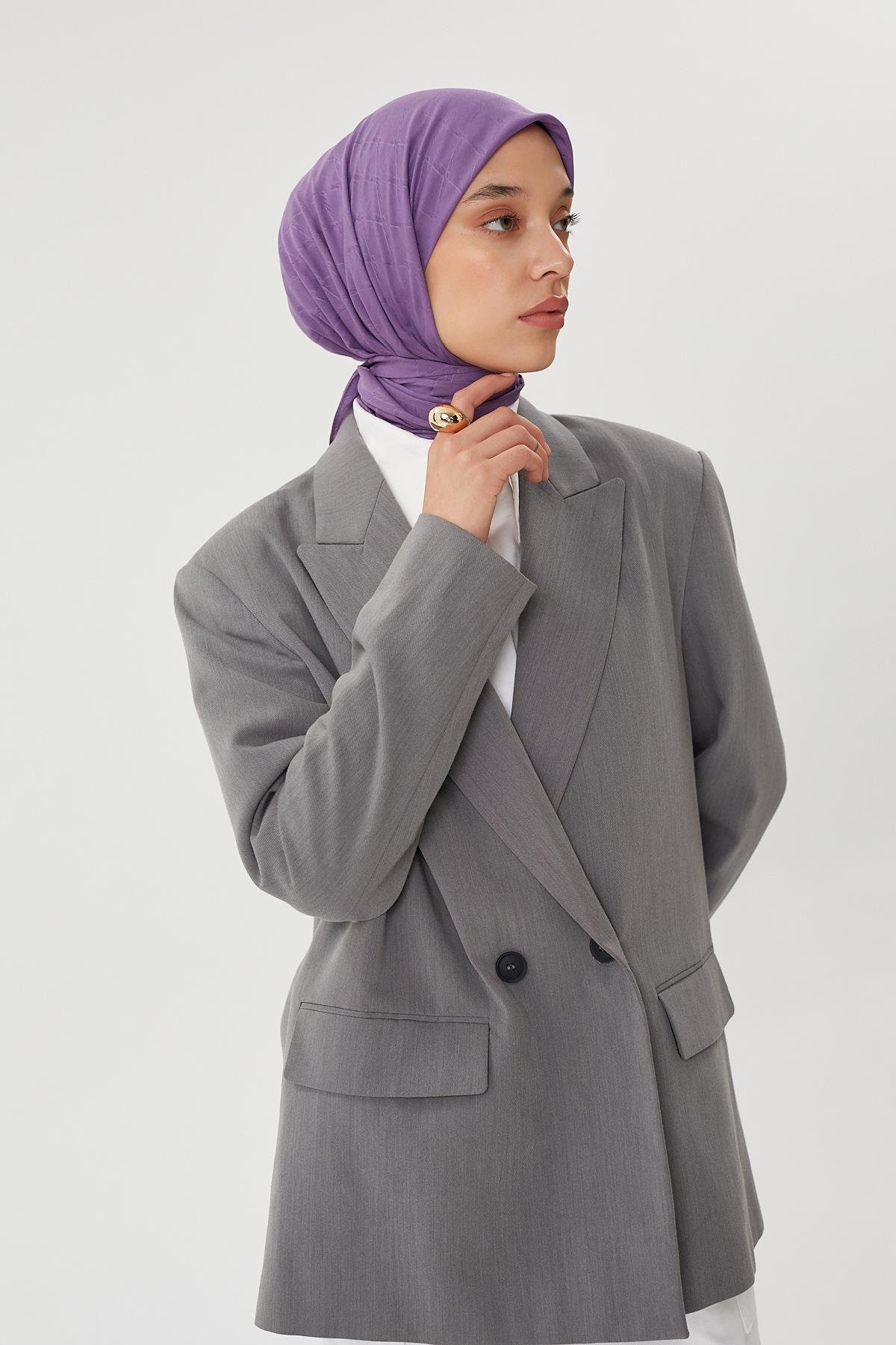 Lila - Bambu Jakar Eşarp