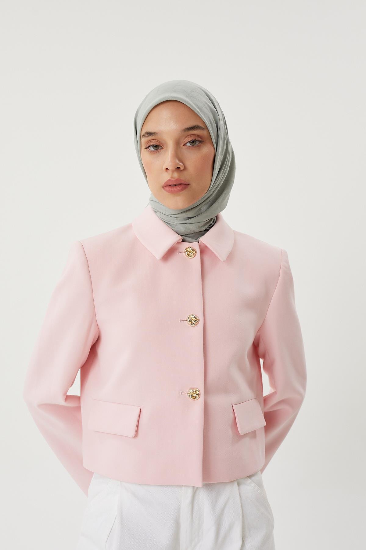 Mint Yeşili - Bambu Jakar Eşarp