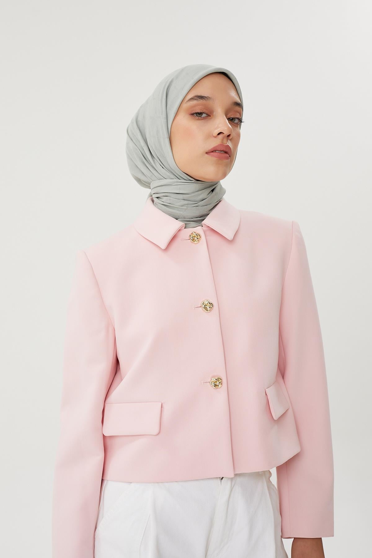 Mint Yeşili - Bambu Jakar Eşarp
