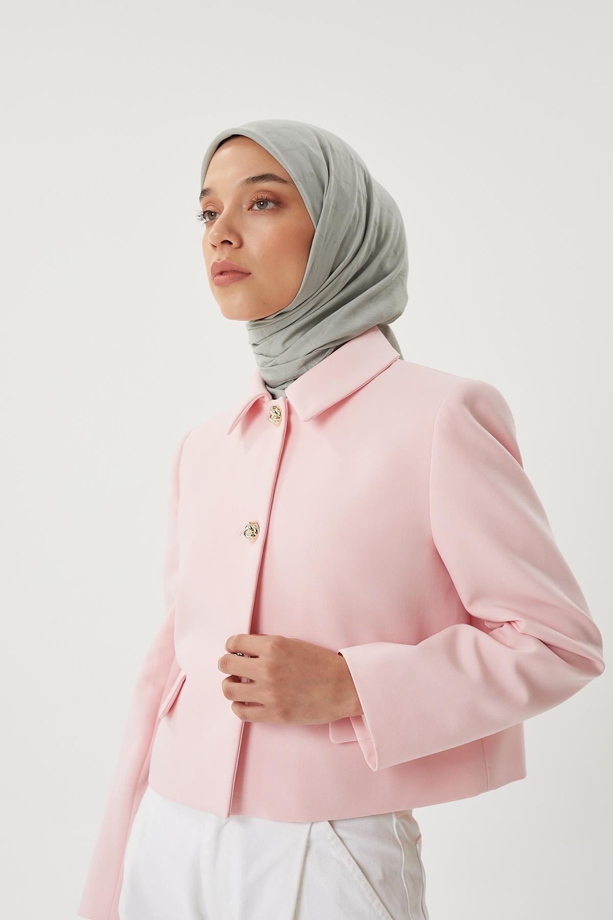 Mint Yeşili - Bambu Jakar Eşarp