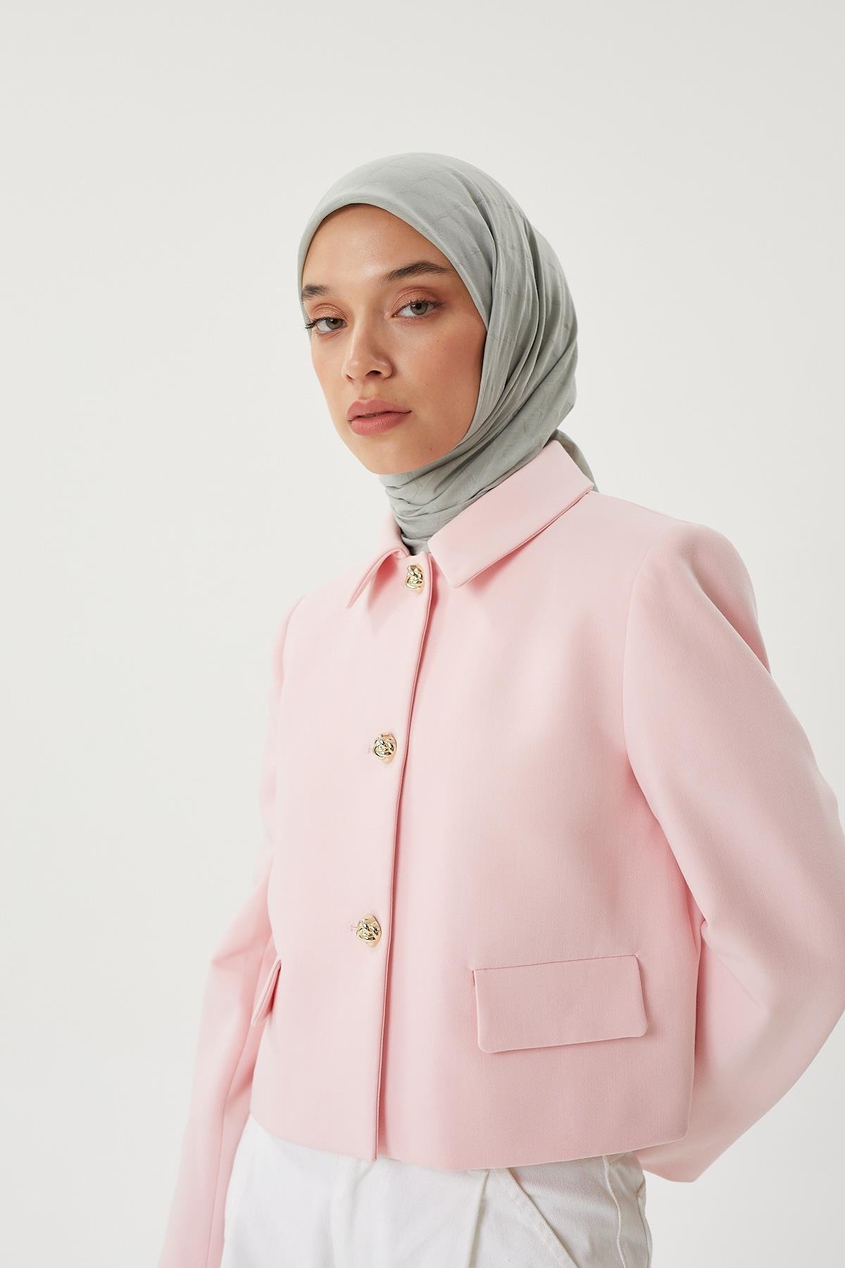 Mint Yeşili - Bambu Jakar Eşarp