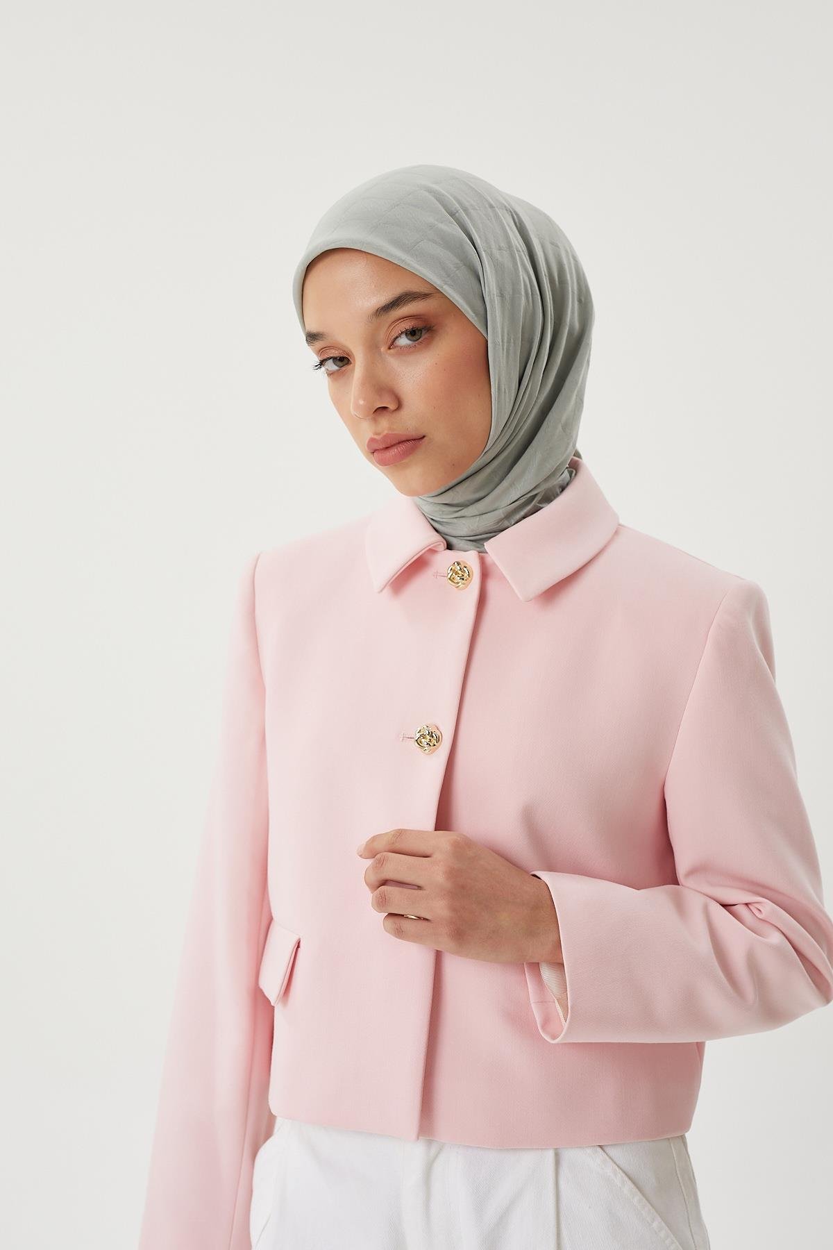 Mint Yeşili - Bambu Jakar Eşarp