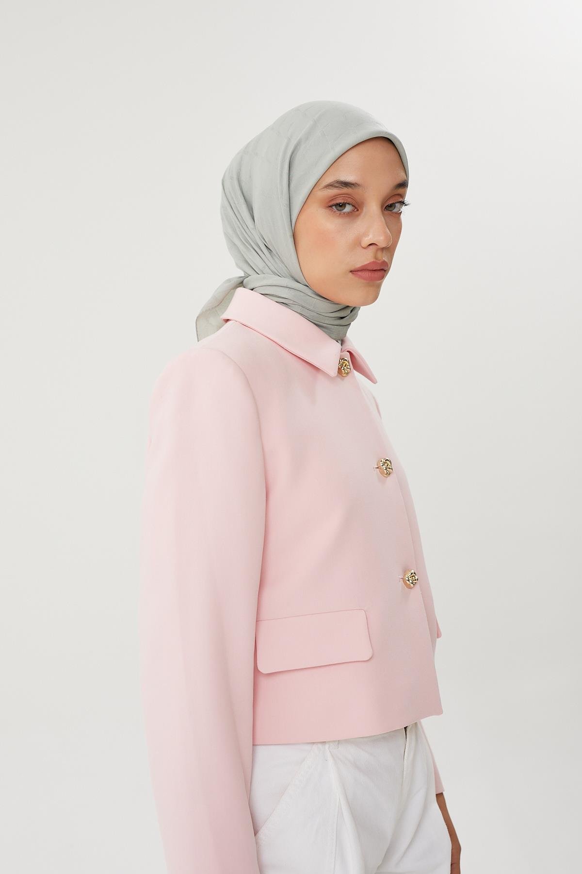 Mint Yeşili - Bambu Jakar Eşarp