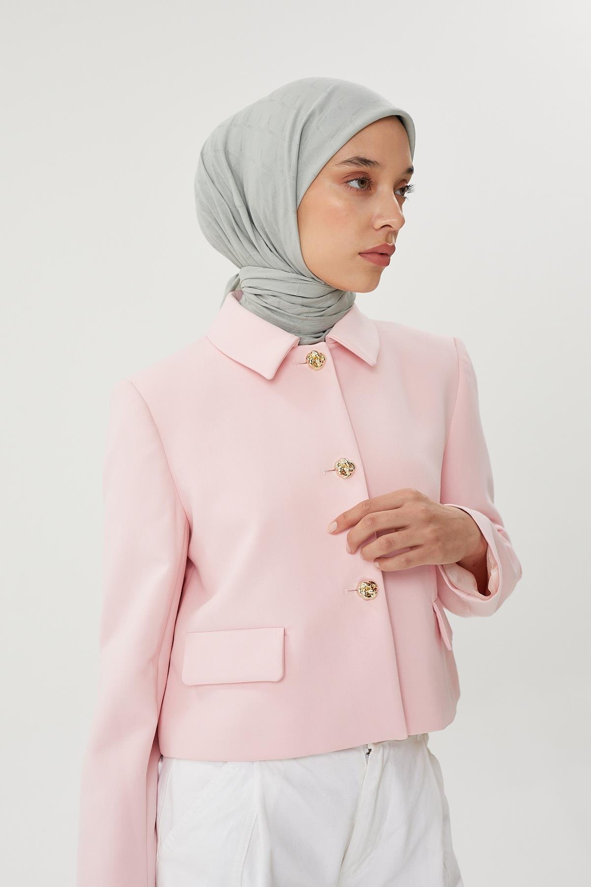 Mint Yeşili - Bambu Jakar Eşarp