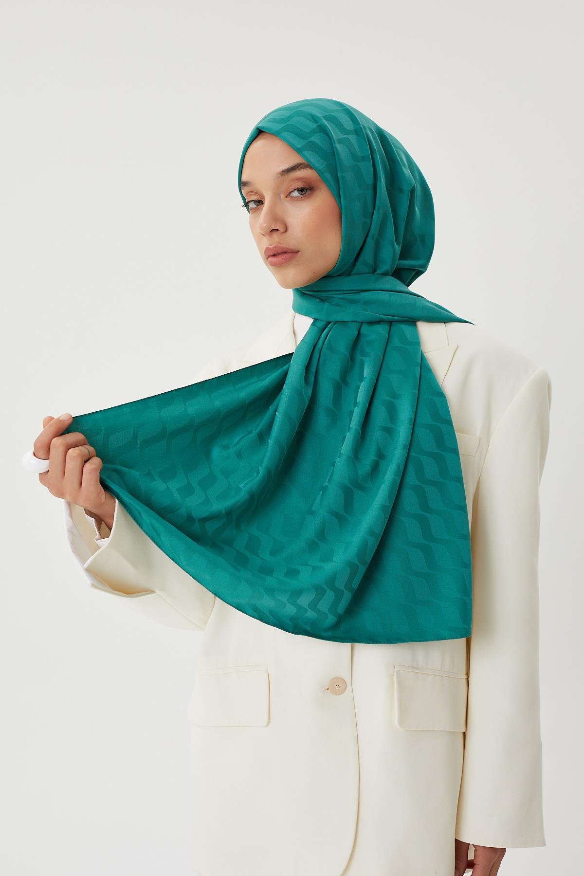 Mint Yeşili - Su Yolu Desen 