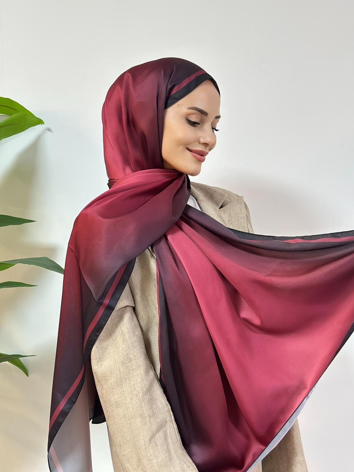 Modal Degrade Desen - Bordo