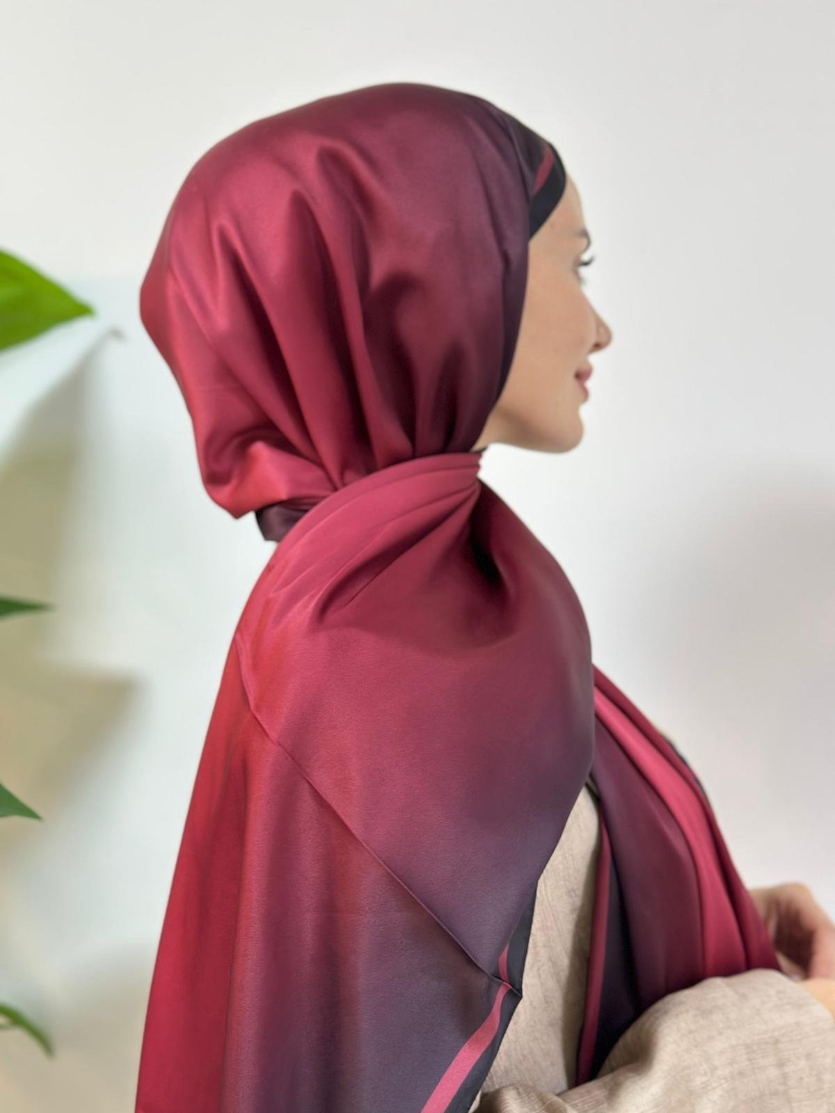 Modal Degrade Desen - Bordo
