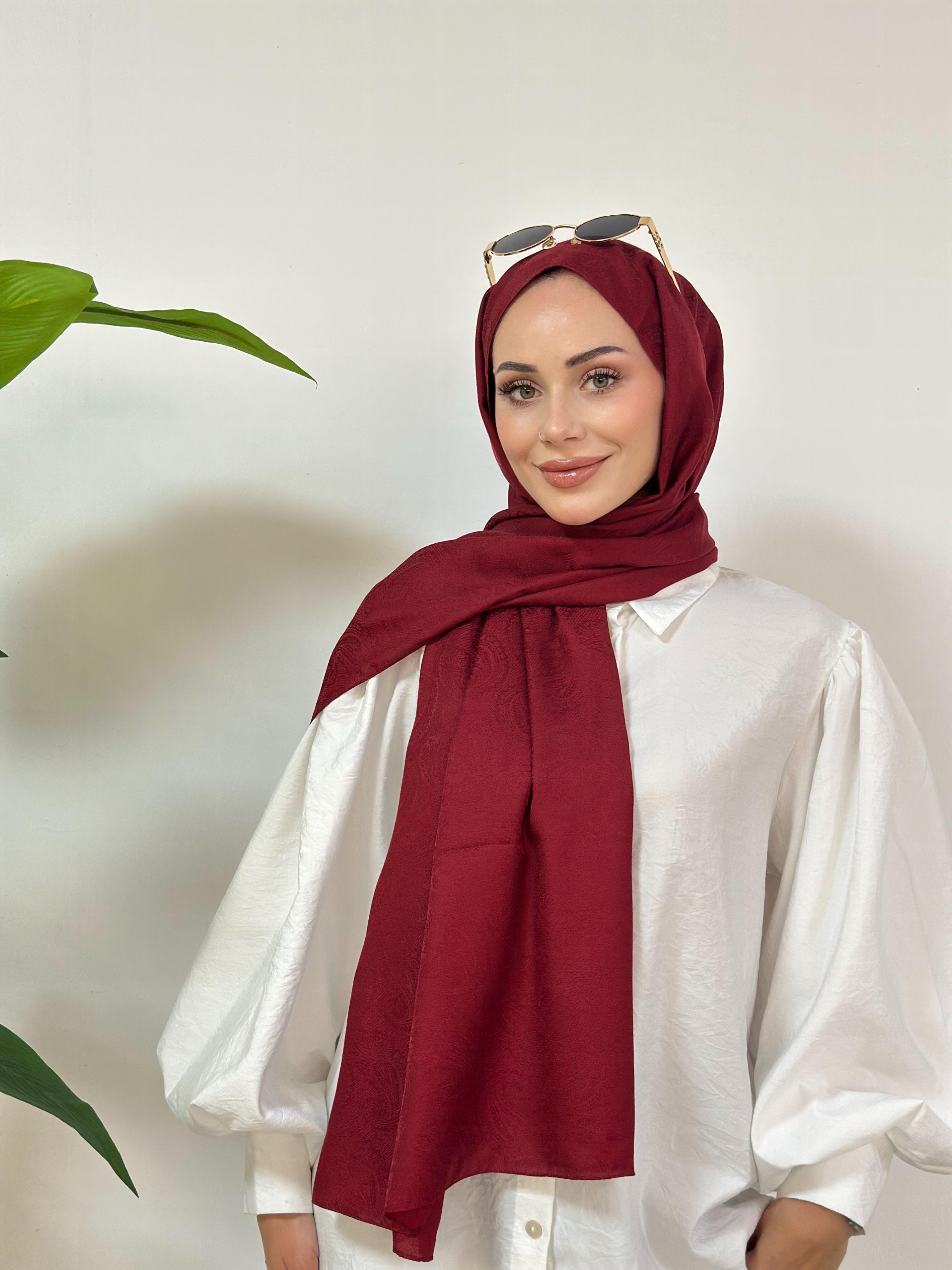 Shine Etnich Desen - Bordo