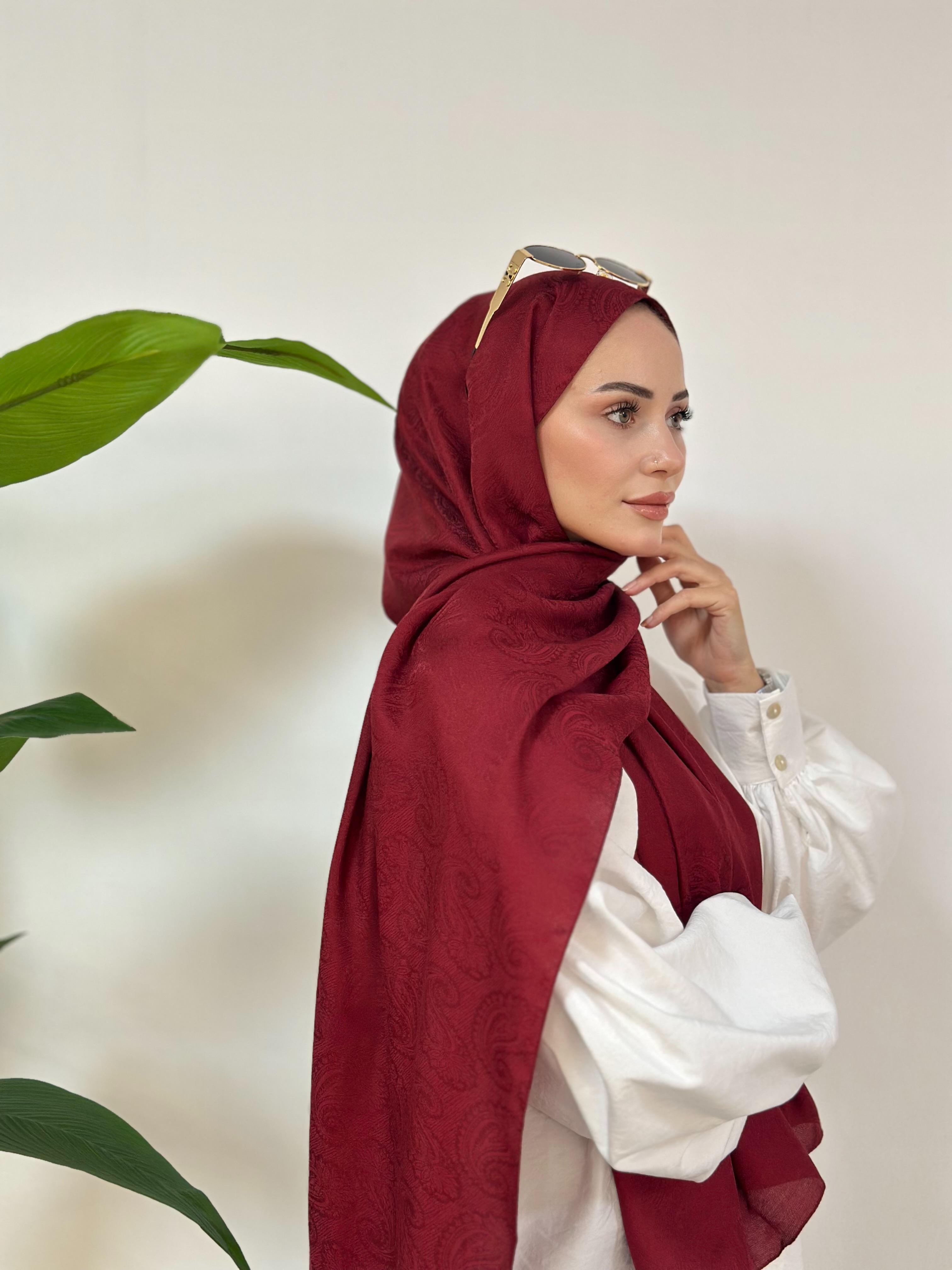 Shine Etnich Desen - Bordo